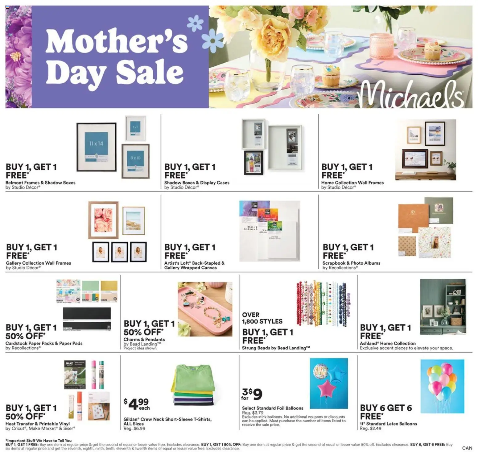Preview of leaflet Michaels weekly flyer / circulaire from shop Michaels is valid from May 01, 2026 - Foil