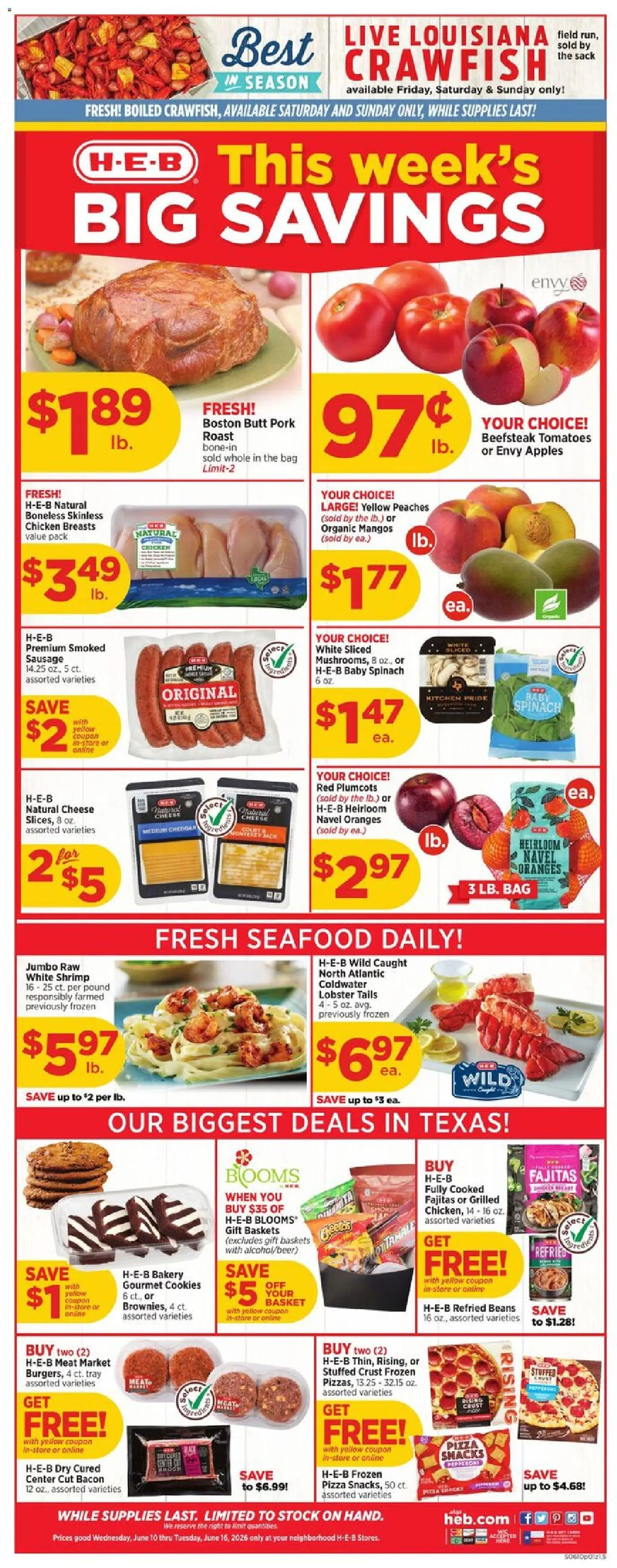Ad Preview of H-E-B H-E-B Weekly Ad from 06/10/2026