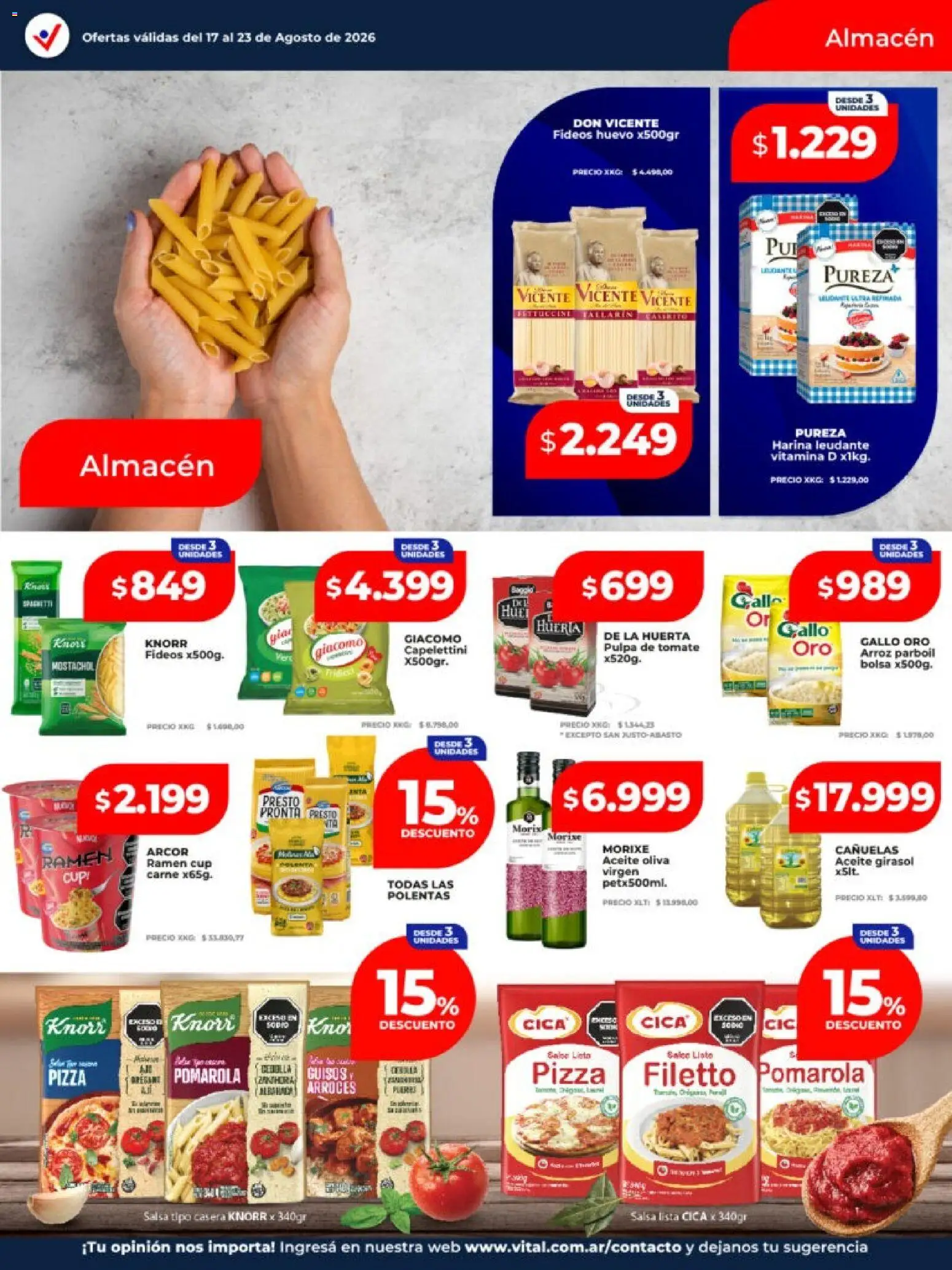 Vista previa del folleto de la tienda Vital válido desde el 17/08/2026 
