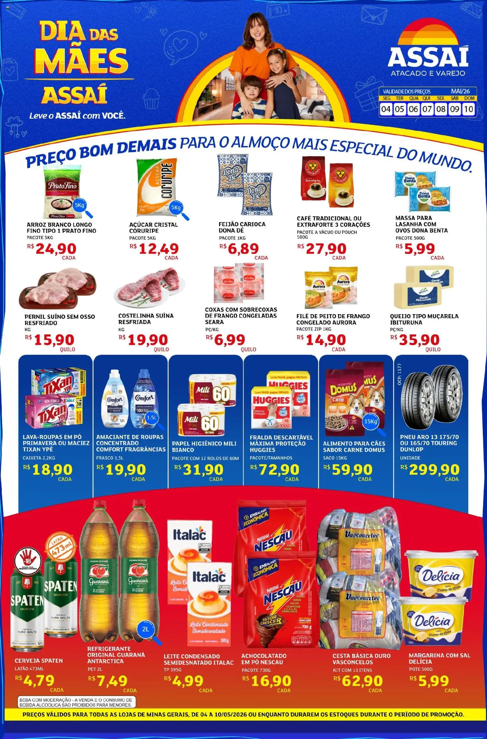 Pré-Visualização do folheto "Assaí Atacadista ofertas - MG" da loja Assaí Atacadista válido a partir de 04/05/2026