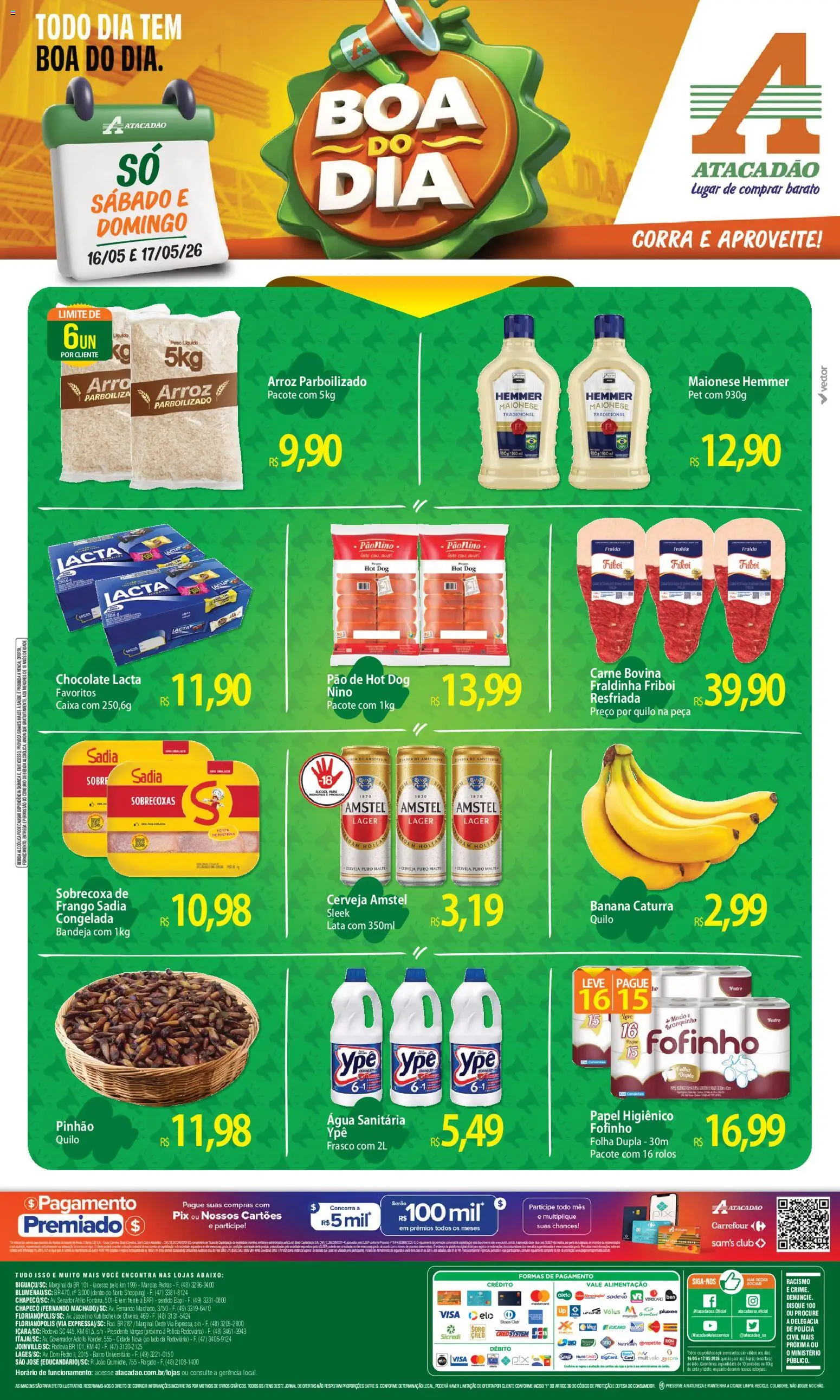 Pré-Visualização do folheto "Atacadão ofertas - SC" da loja Atacadão válido a partir de 16/05/2026