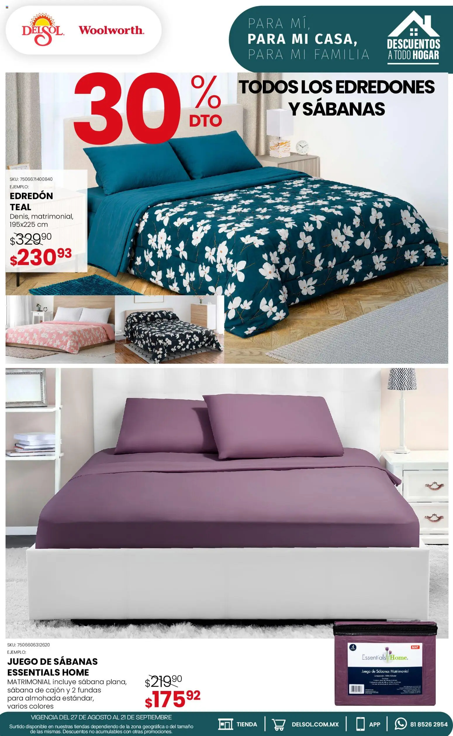 Vista previa las ofertas de la tienda Del Sol y Woolworth - Del Sol y Woolworth catálogo desde el 27/08/2026 