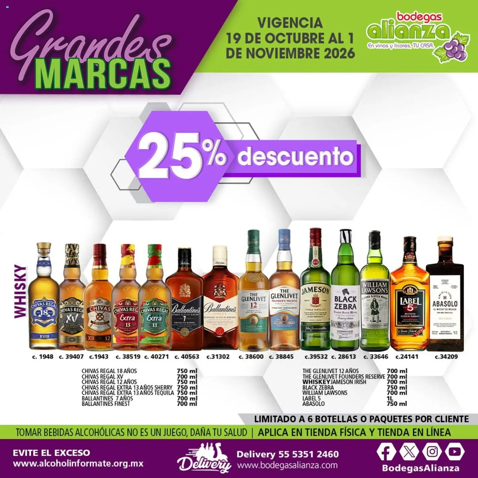Vista previa las ofertas de la tienda Bodegas Alianza - Bodegas Alianza catálogo Grandes Marcas desde el 19/10/2026 