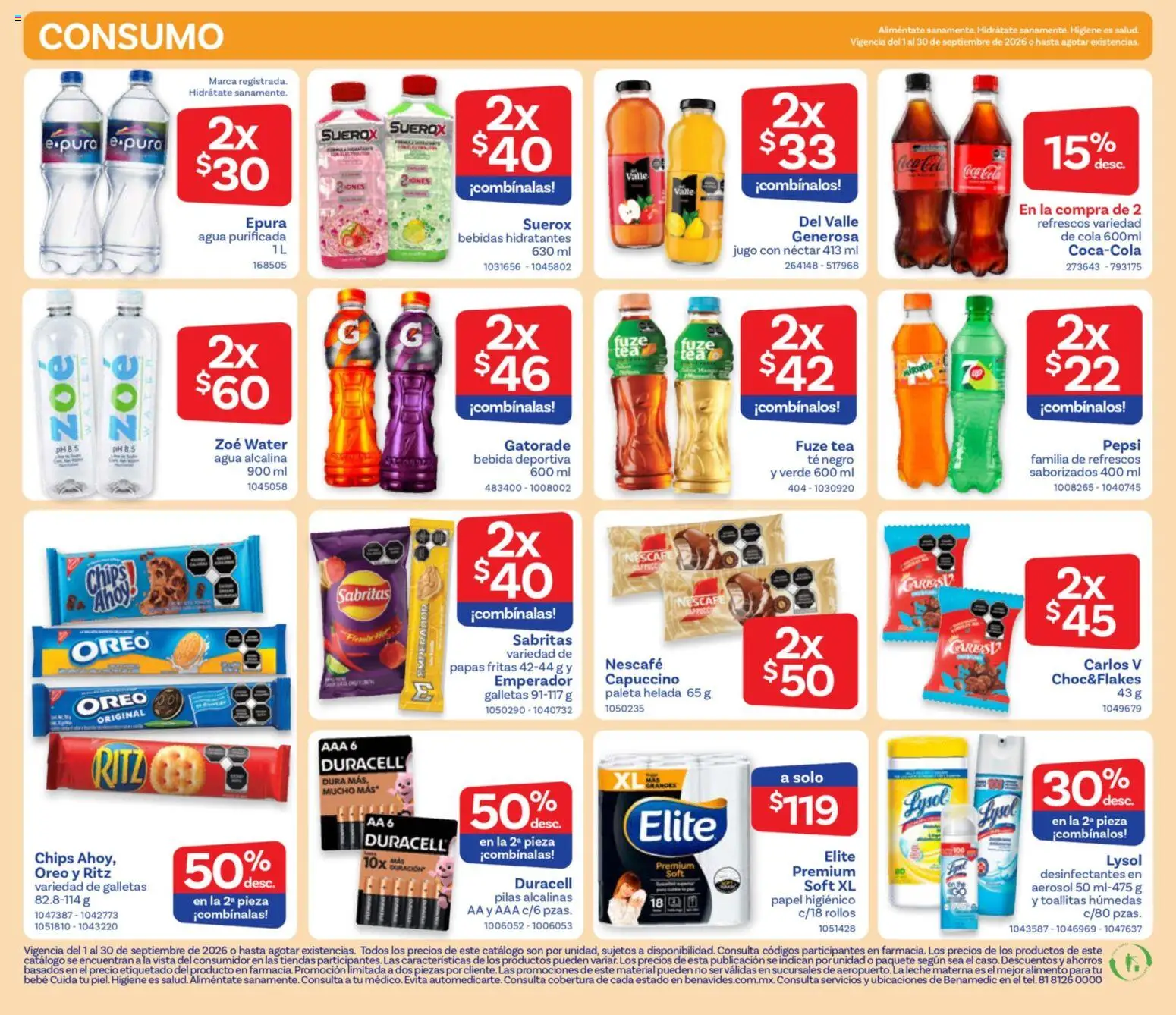 Vista previa las ofertas de la tienda Farmacia Benavides - Farmacia Benavides catálogo desde el 01/09/2026 