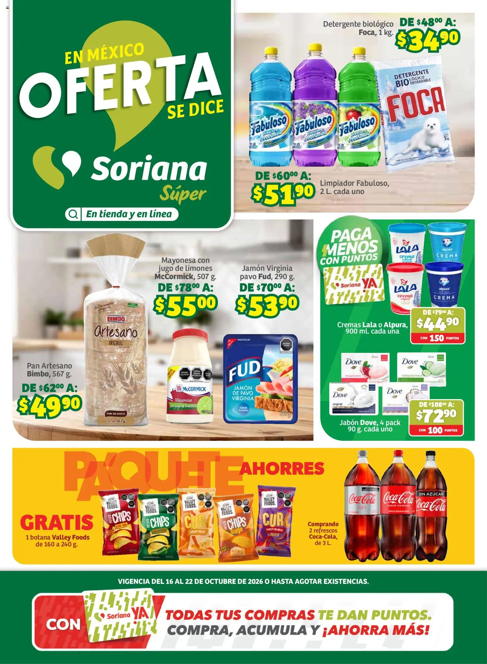 Vista previa las ofertas de la tienda Soriana - Soriana folleto En México Oferta se dice Soriana Súper desde el 16/10/2026 