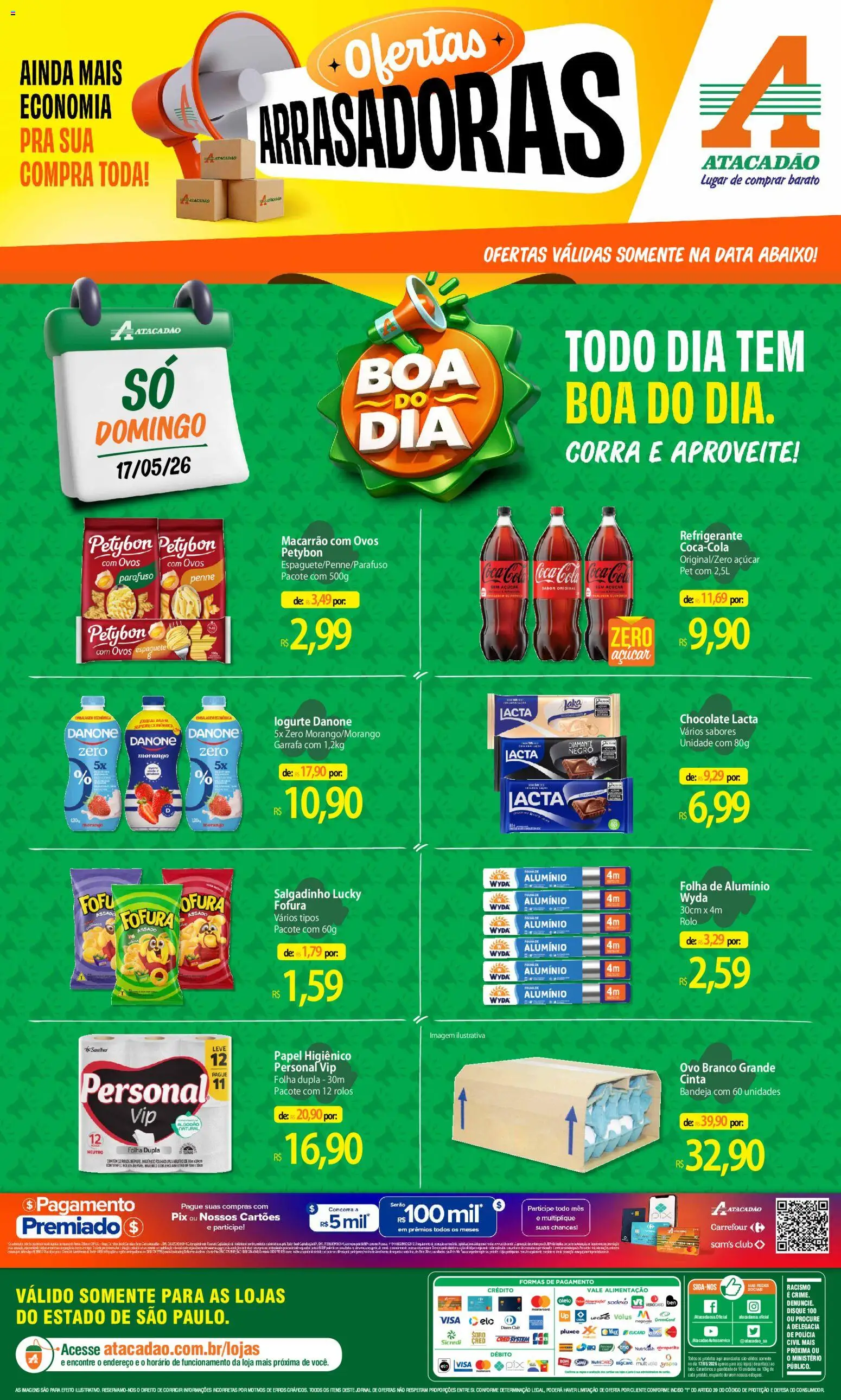 Pré-Visualização do folheto "Atacadão ofertas - SP" da loja Atacadão válido a partir de 17/05/2026