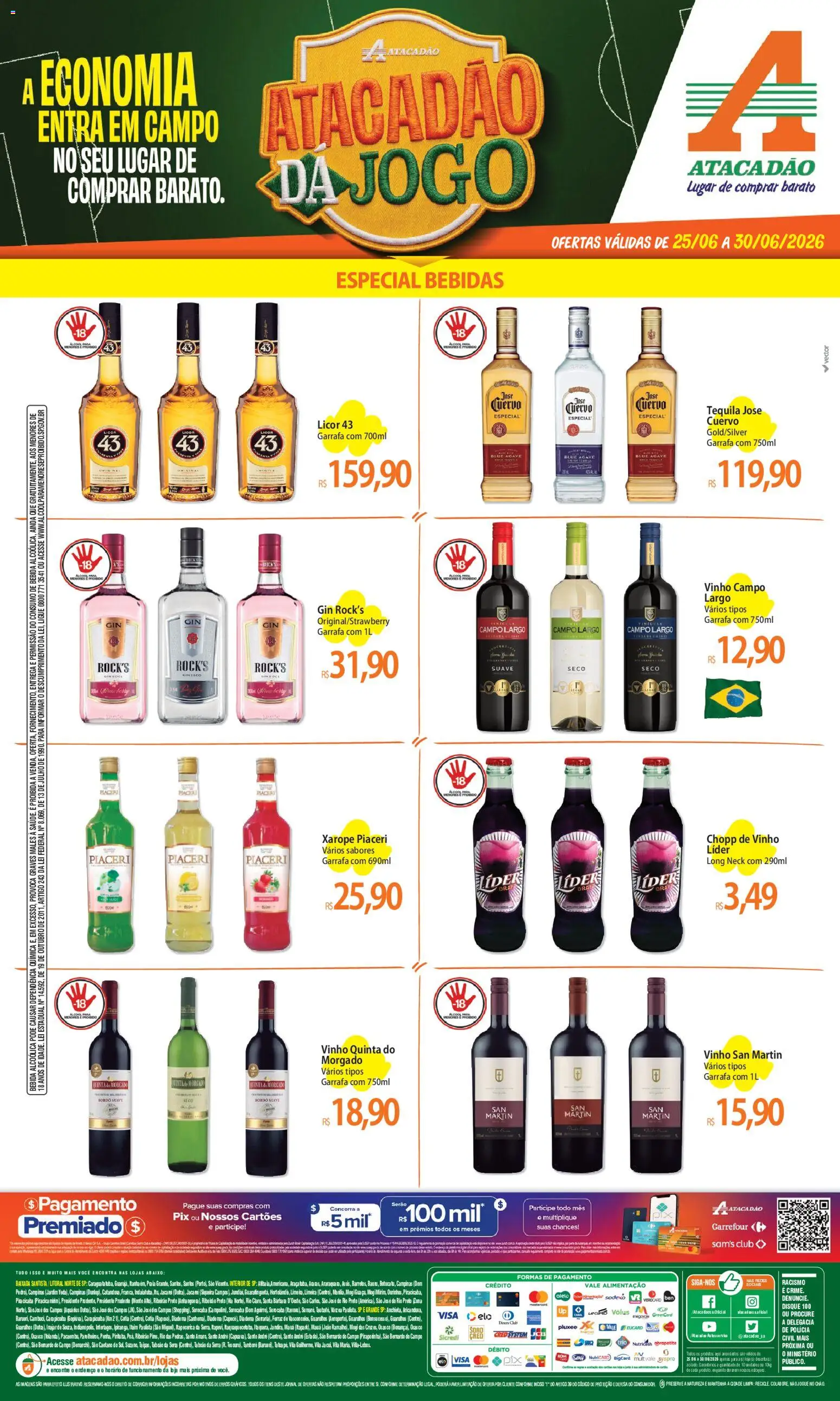 Pré-Visualização do folheto "Atacadão ofertas - SP" da loja Atacadão válido a partir de 25/06/2026