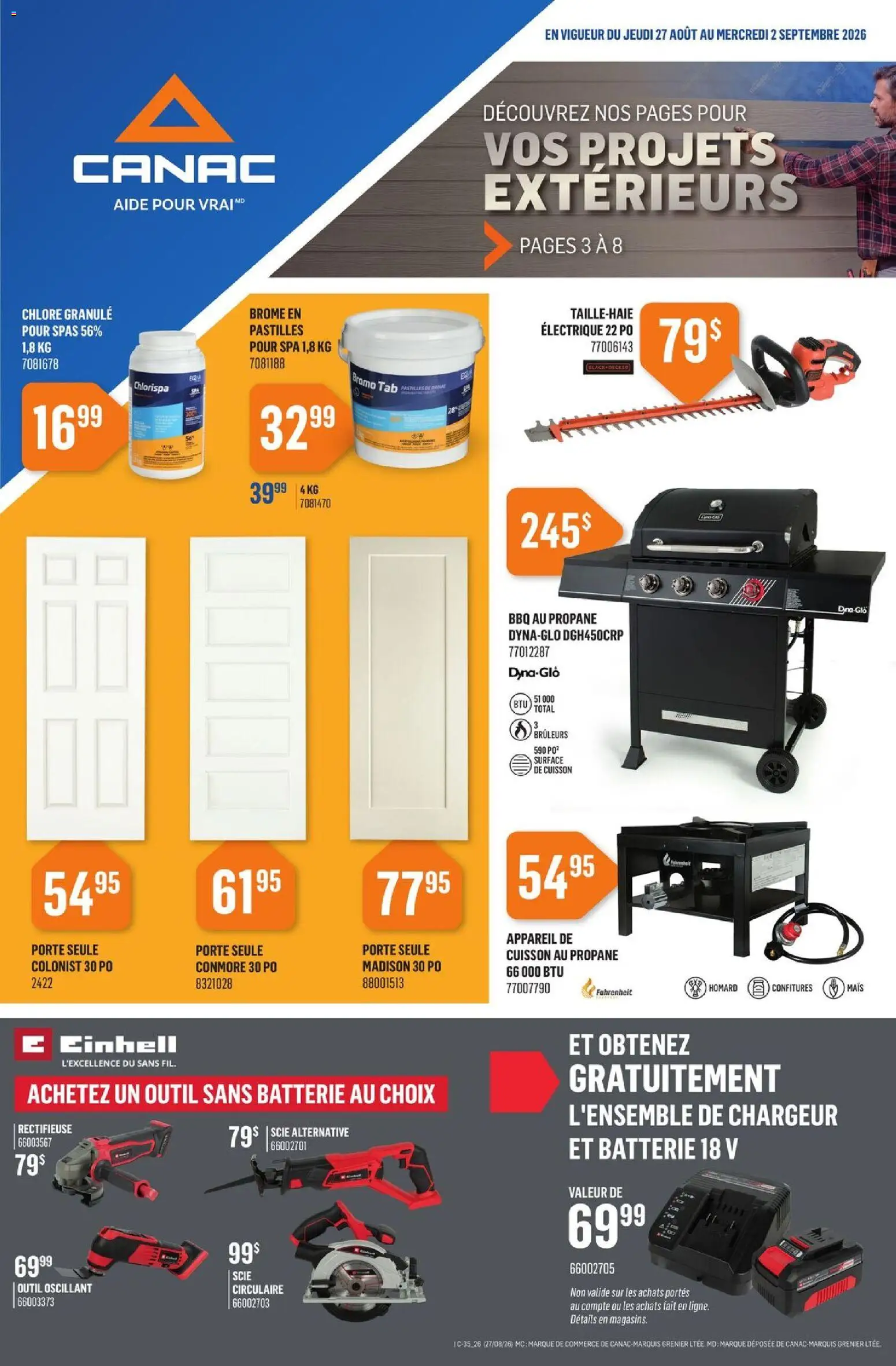 Preview of leaflet Canac circulaire from shop Canac is valid from Aug 27, 2026