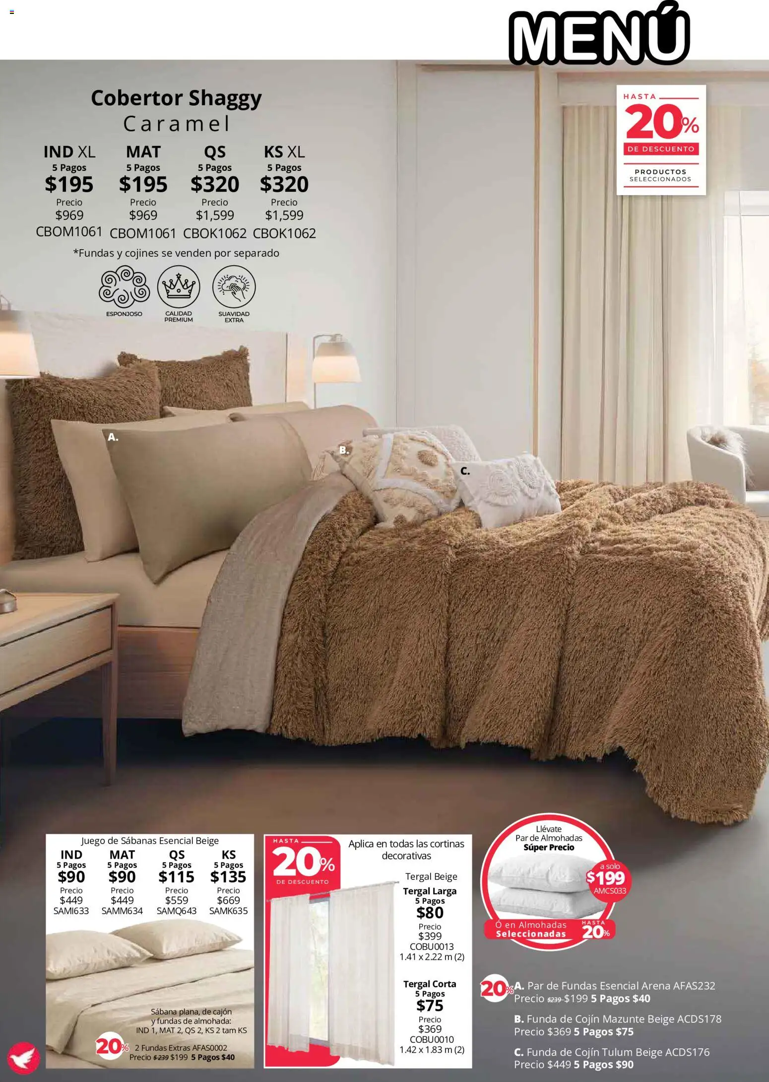 Vista previa las ofertas de la tienda Colchas Concord - Colchas Concord catálogo Colección Cobertor desde el 01/08/2026 