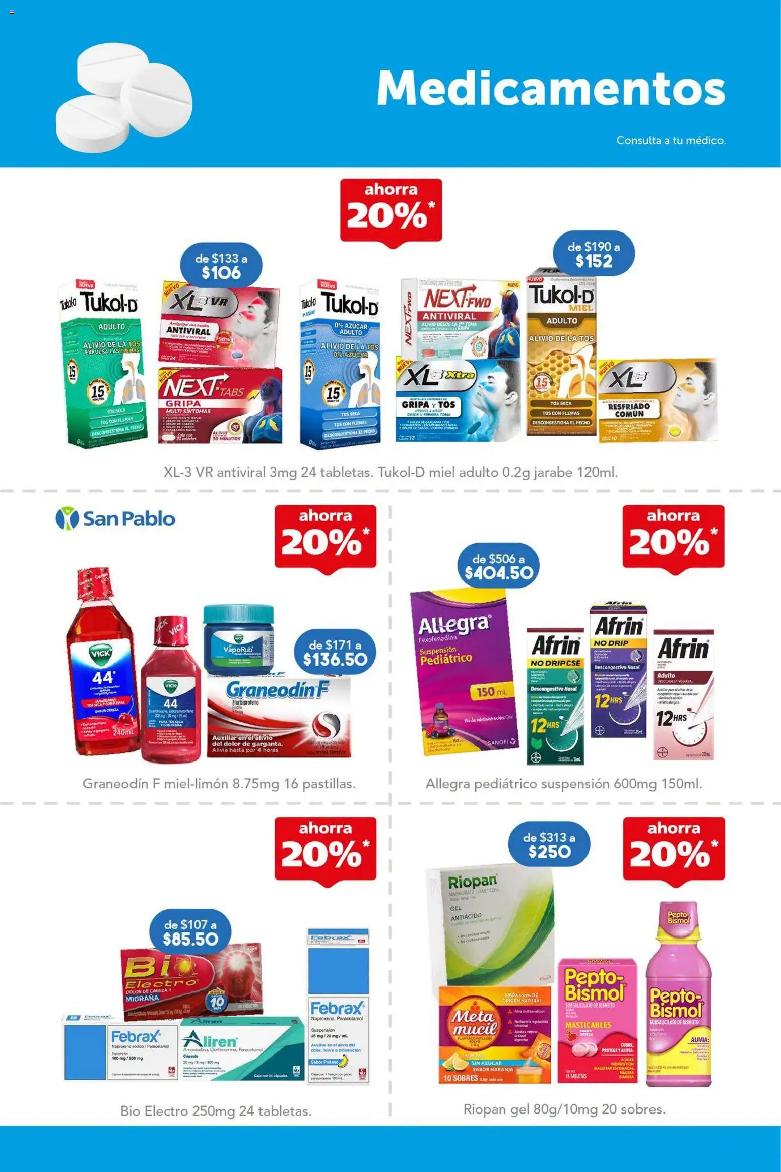 Vista previa las ofertas de la tienda Farmacia San Pablo - Farmacia San Pablo catálogo desde el 25/10/2026 