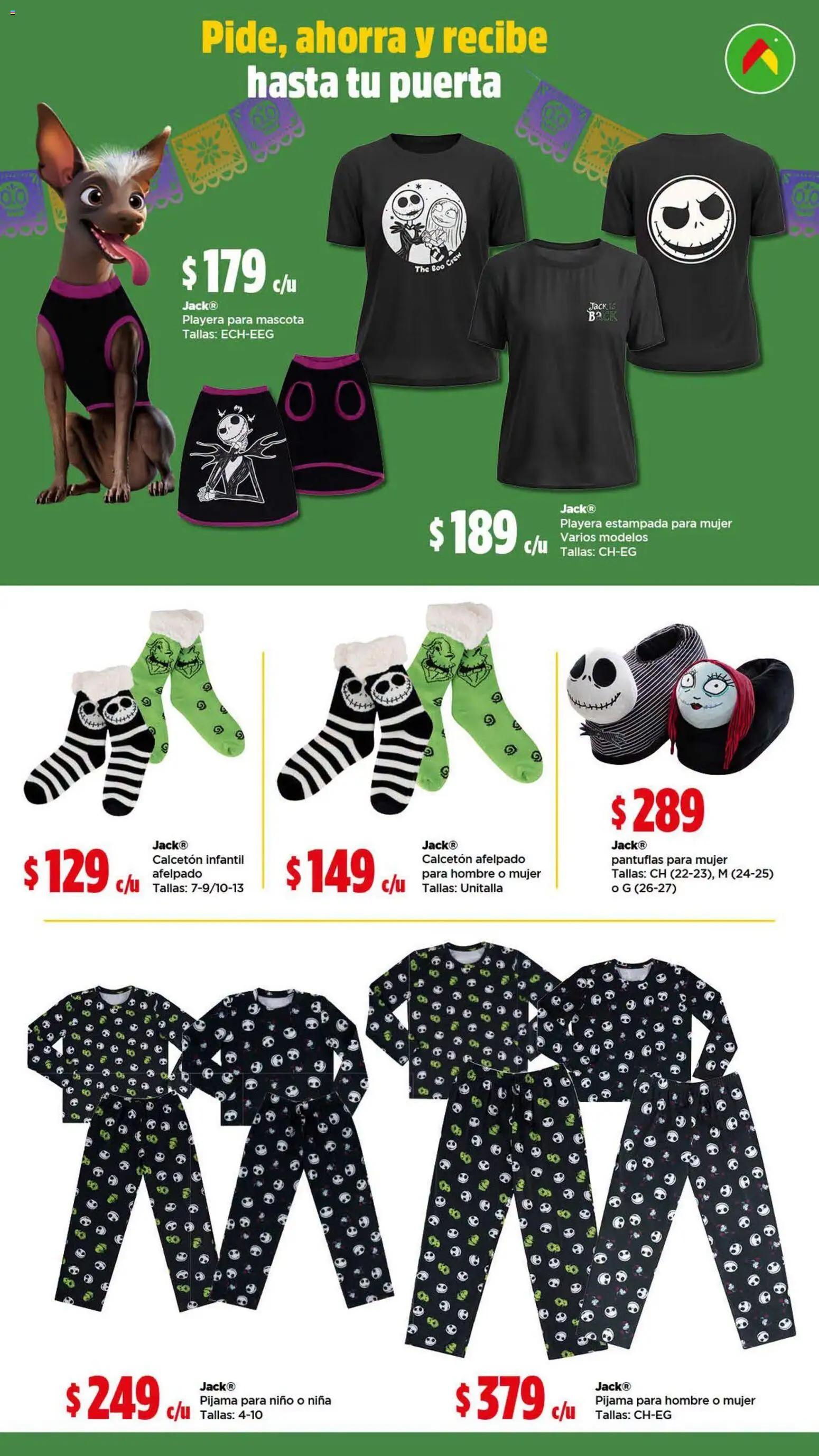 Vista previa las ofertas de la tienda Bodega Aurrerá - Bodega Aurrerá folleto Decora tu hogar esta temporada con los precios más bajos desde el 17/09/2026 - Playera, Pijama, Pantuflas