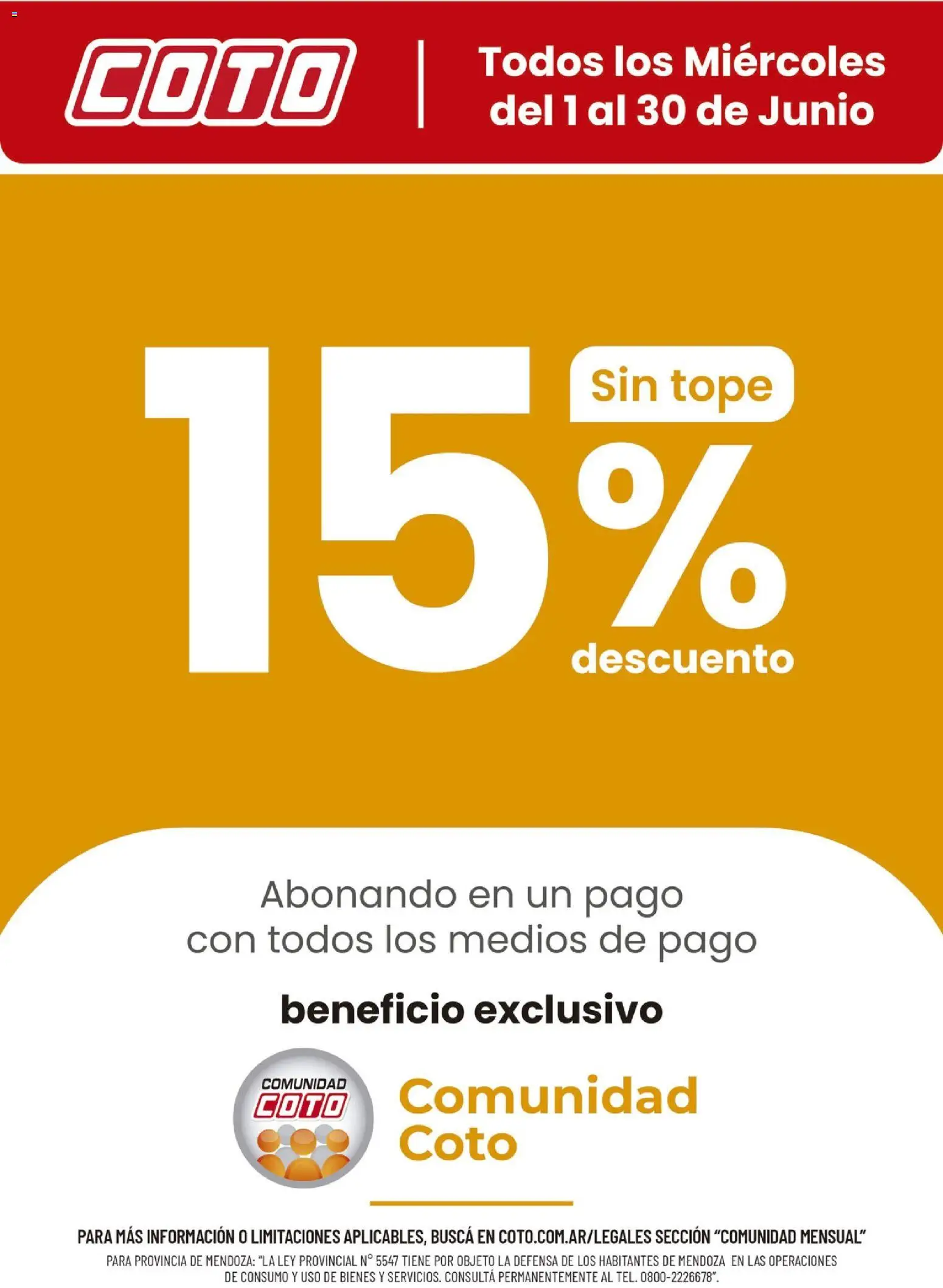 Vista previa del folleto de la tienda Coto válido desde el 01/06/2026 