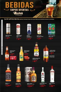 Pré-Visualização do folheto "Bistek Supermercados ofertas Bebidas" da loja Bistek Supermercados válido a partir de 31/07/2026