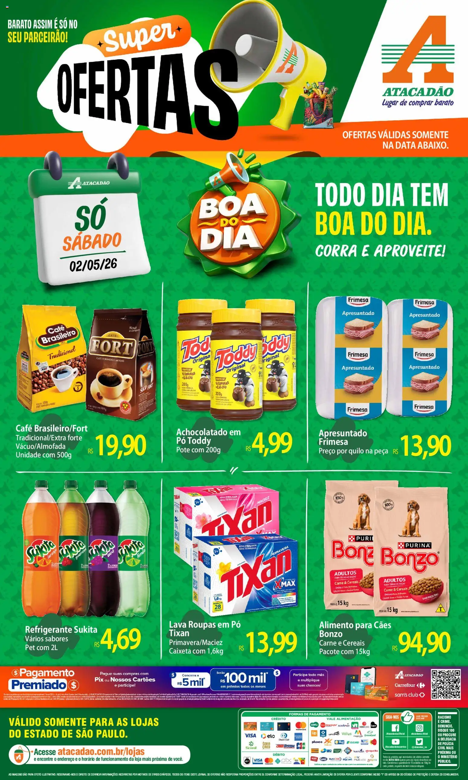 Pré-Visualização do folheto "Atacadão ofertas - SP" da loja Atacadão válido a partir de 02/05/2026