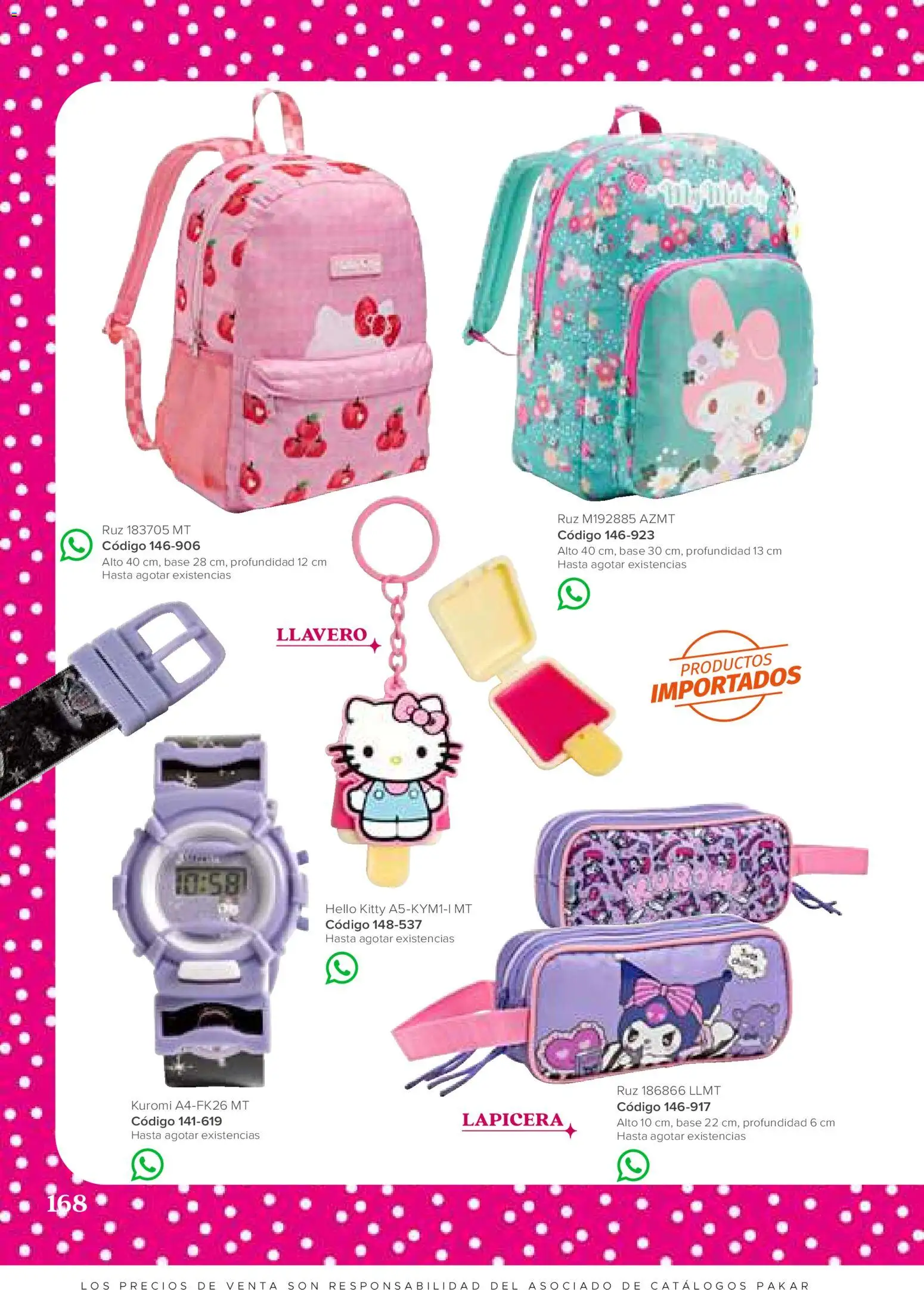 Vista previa las ofertas de la tienda SC Pakar - SC Pakar catálogo Niña desde el 31/07/2026 - Llavero