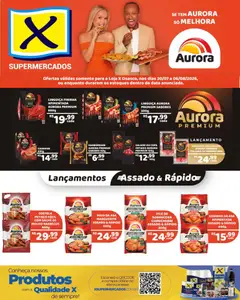 Pré-Visualização do folheto "X Supermercados ofertas Aurora" da loja X Supermercados válido a partir de 30/07/2026