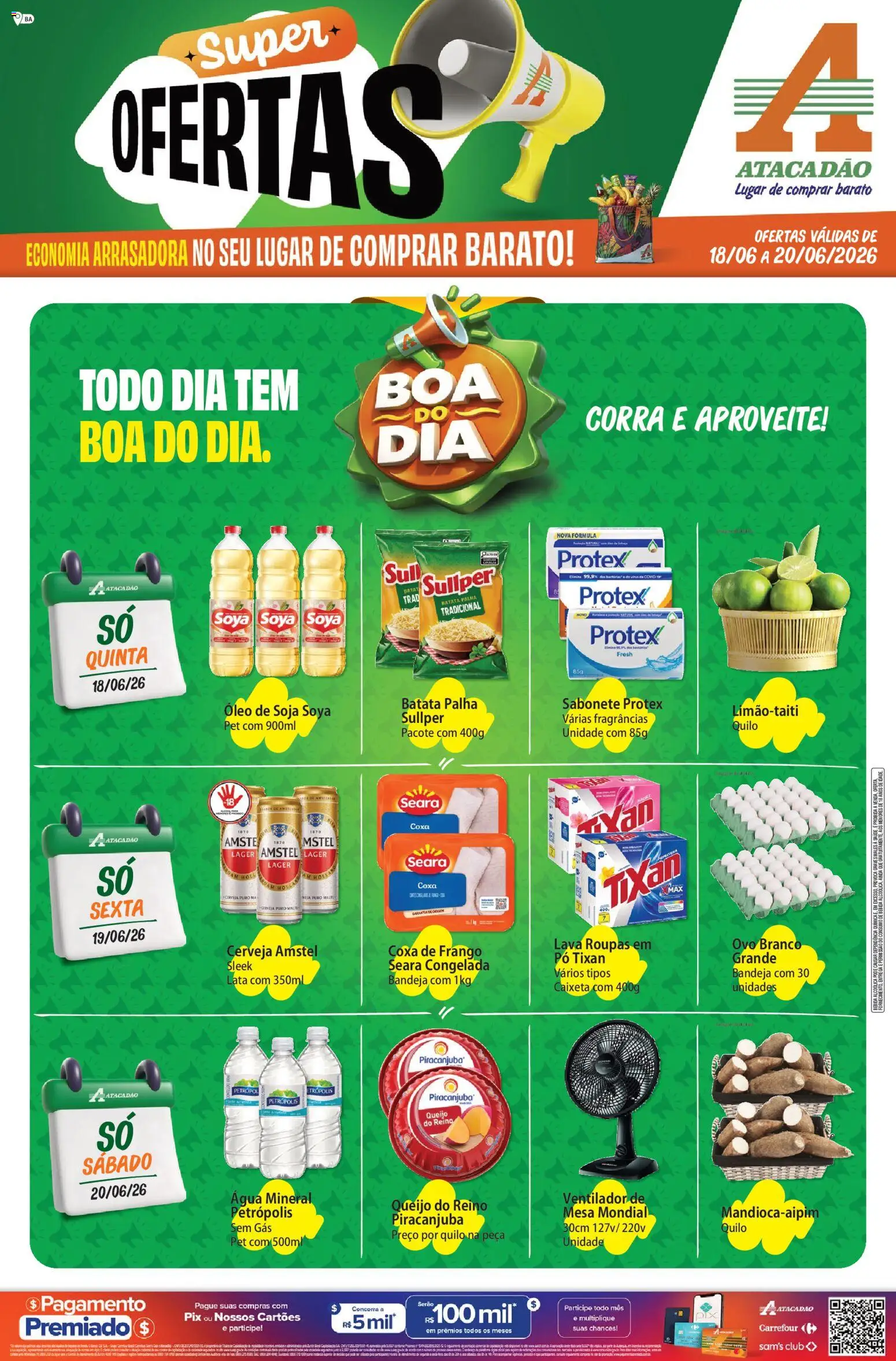 Pré-Visualização do folheto "Atacadão ofertas - BA" da loja Atacadão válido a partir de 18/06/2026