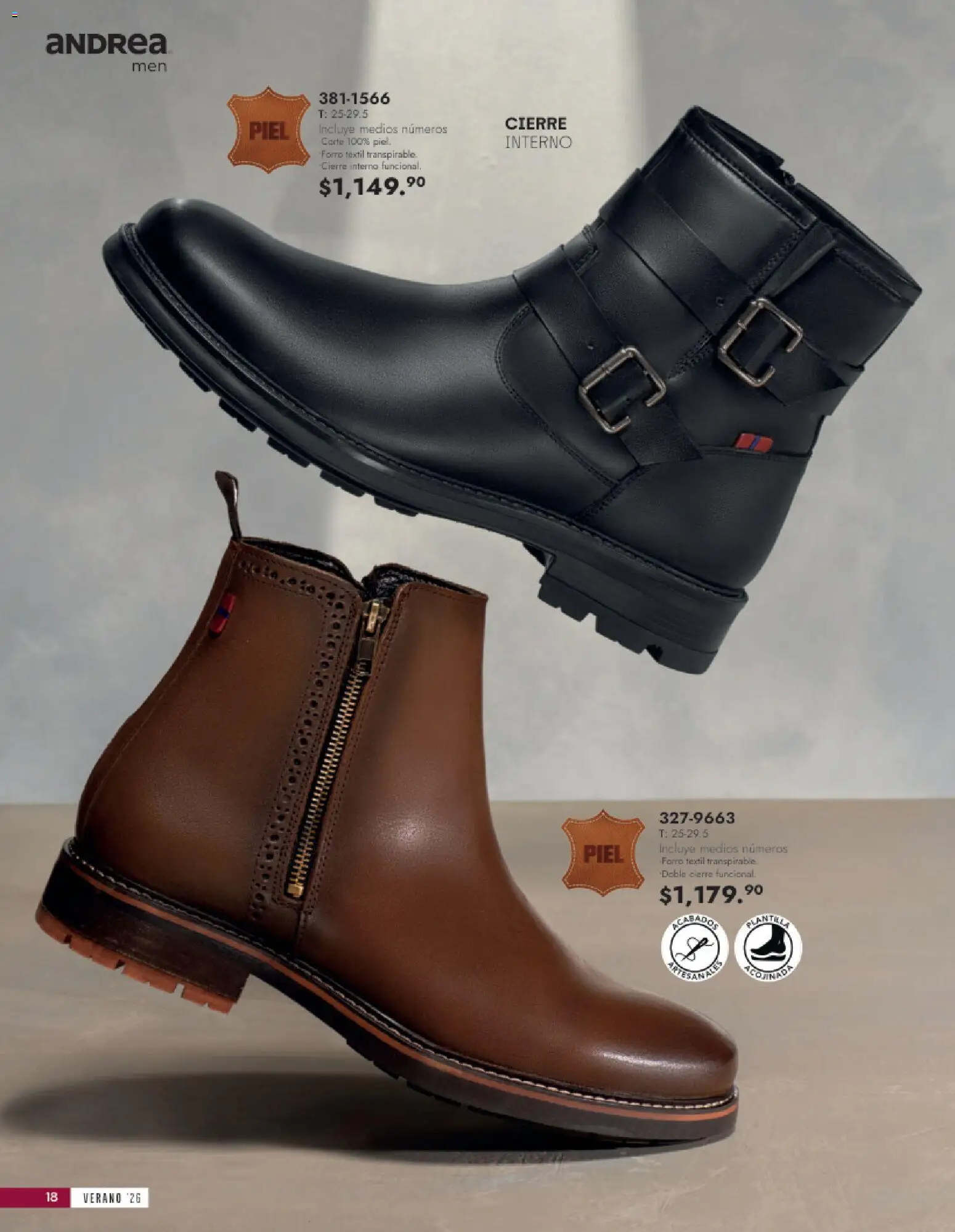 Vista previa las ofertas de la tienda Andrea - Andrea catálogo Calzado Caballero desde el 24/05/2026 