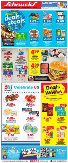Ad Preview of Schnucks Schnucks Weekly Print Ad - IN from 06/24/2026