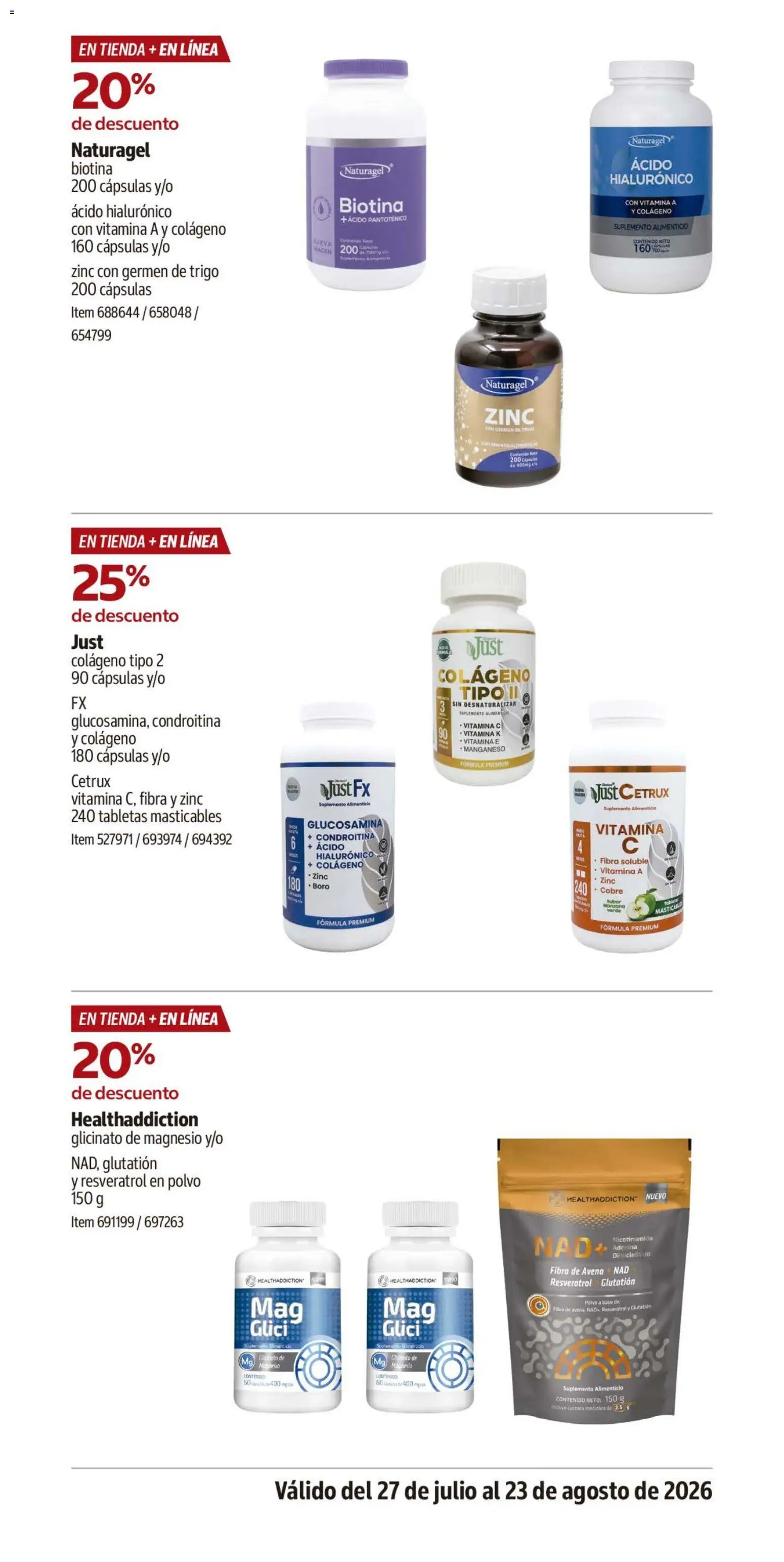 Vista previa las ofertas de la tienda Costco - Costco catálogo desde el 27/07/2026 - Manzana, Avena, Cuchara, Cápsulas, Polvo
