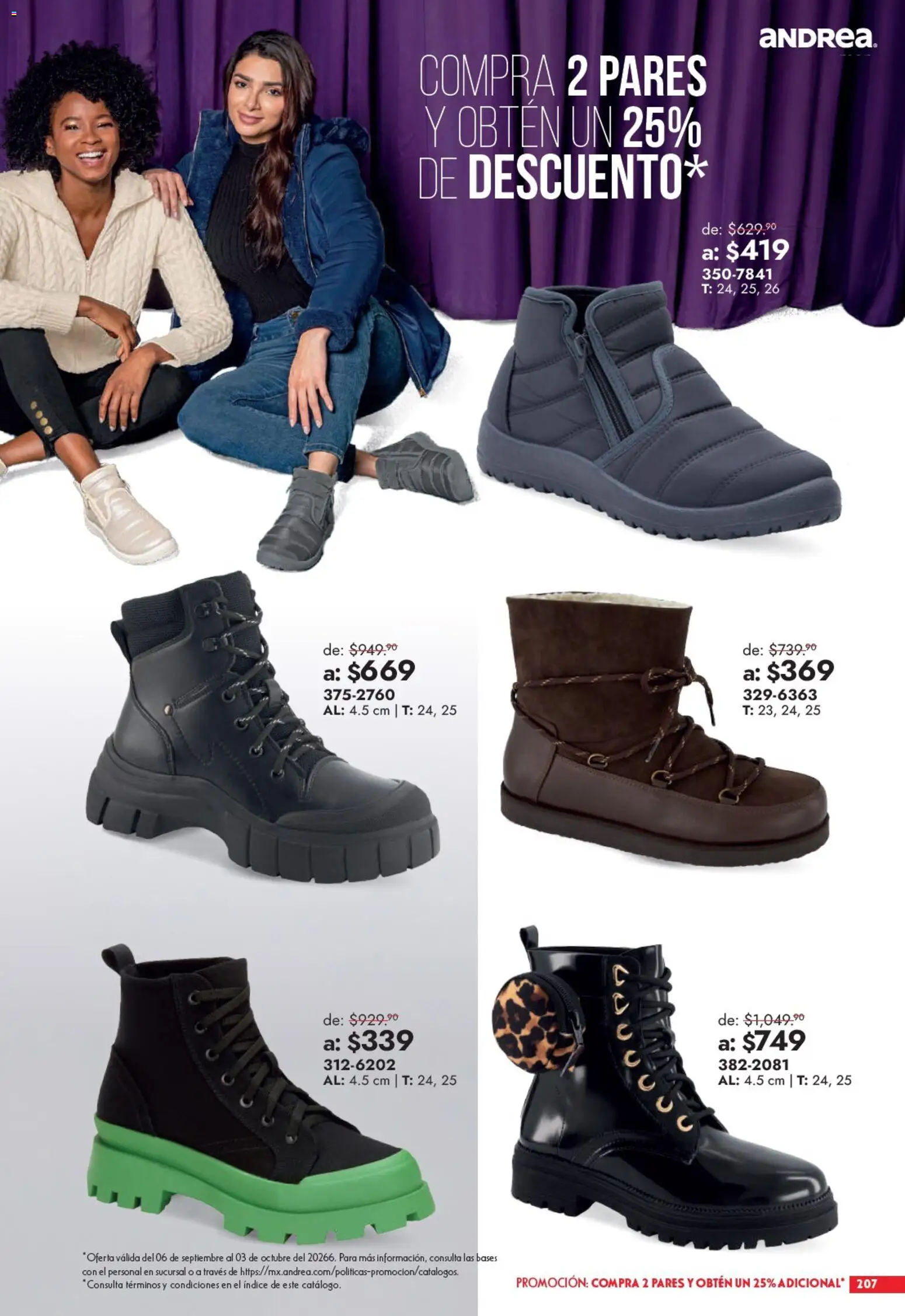 Vista previa las ofertas de la tienda Andrea - Andrea catálogo Outlet desde el 13/09/2026 