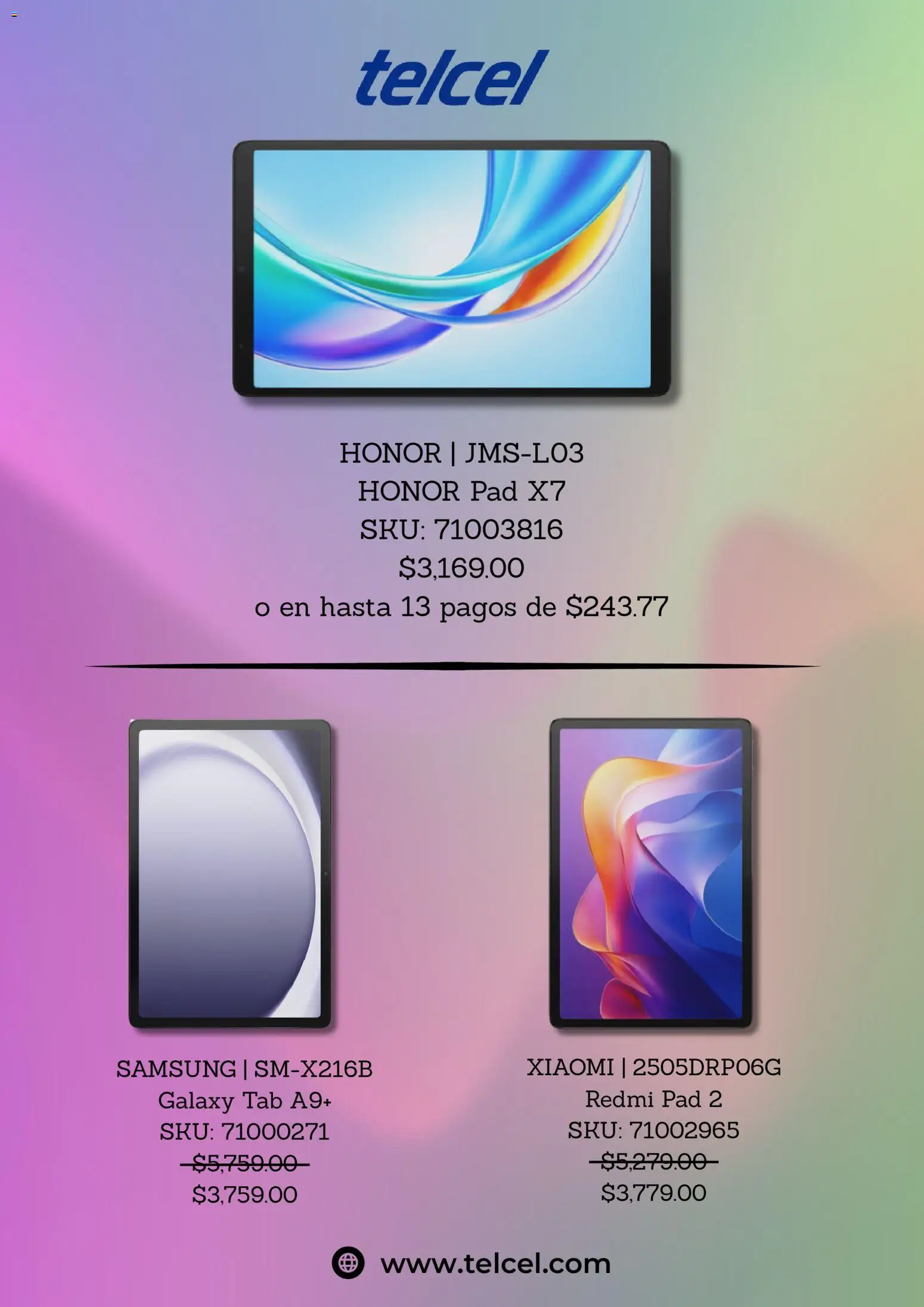Vista previa las ofertas de la tienda Telcel - Telcel catálogo desde el 19/08/2026 