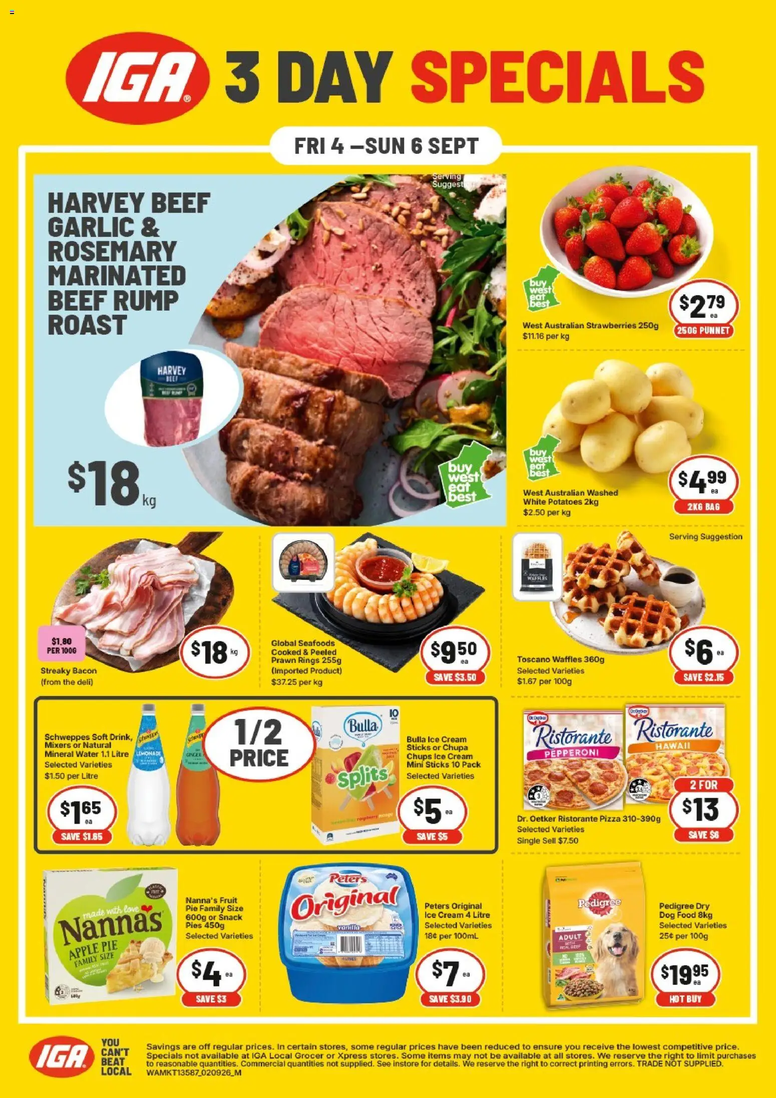 Preview of catalogue IGA 3 Day Specials Northbridge from shop IGA valid 04/09/2026