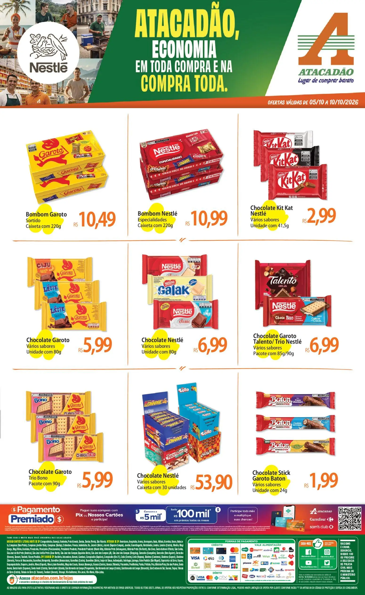 Pré-Visualização do folheto "Atacadão ofertas - SP" da loja Atacadão válido a partir de 05/10/2026
