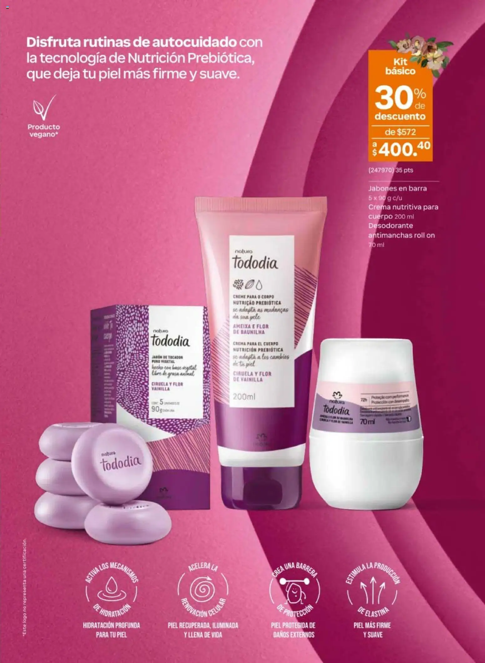 Vista previa las ofertas de la tienda Natura - Natura campaña 6 2026 desde el 02/04/2026 - Desodorante, Crema, Jabón, Vainilla, Barra