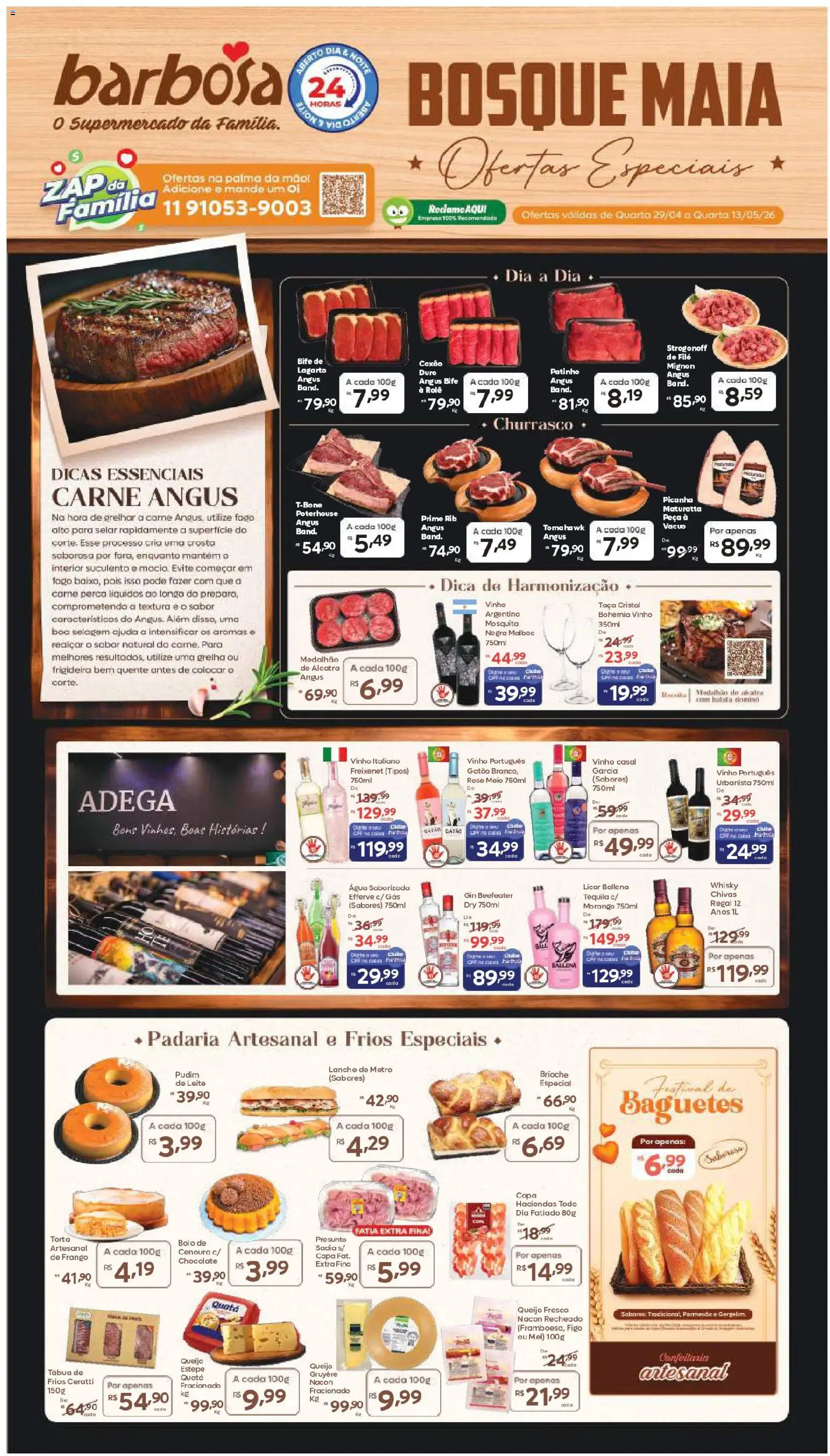 Pré-Visualização do folheto "Barbosa Supermercados ofertas Loja Bosque Maia" da loja Barbosa Supermercados válido a partir de 29/04/2026