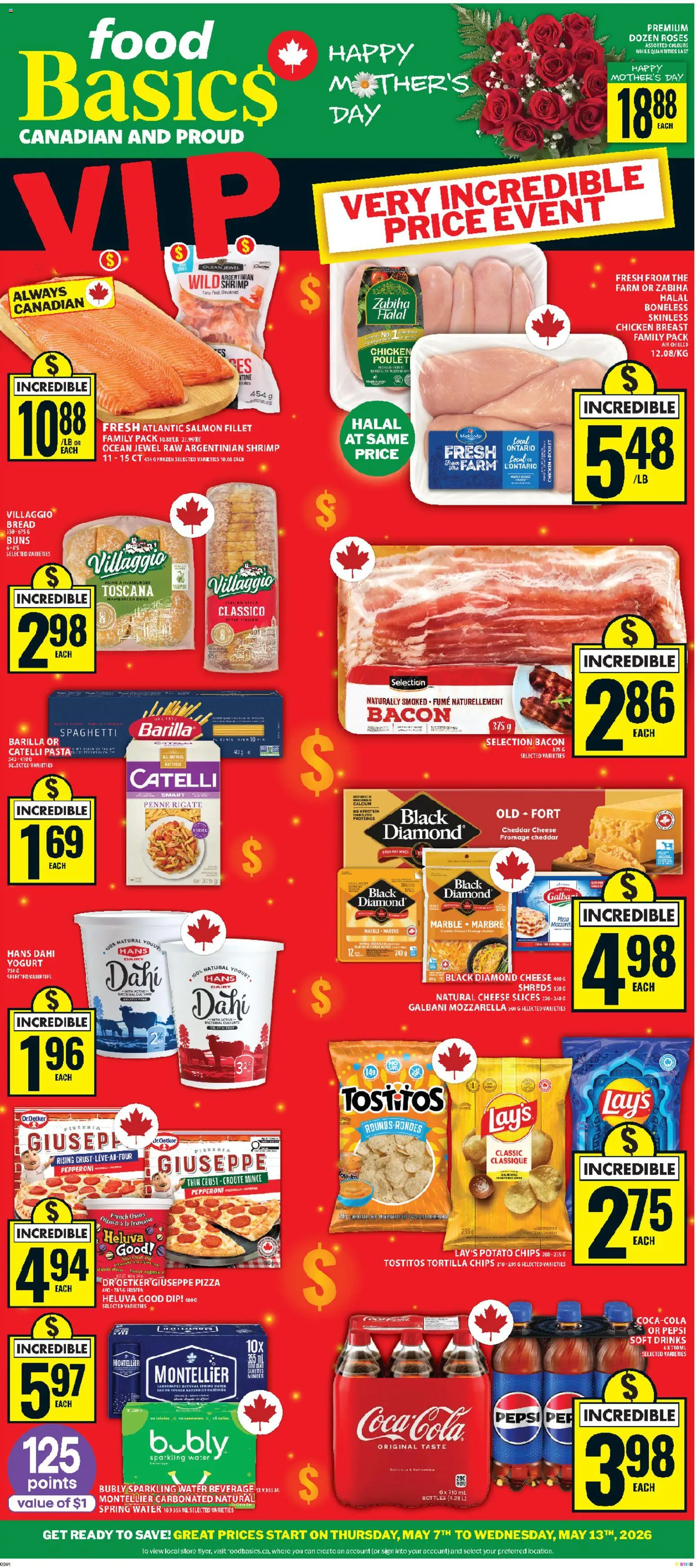 Preview of leaflet Food Basics weekly flyer - Cornwall from shop Food Basics is valid from May 07, 2026