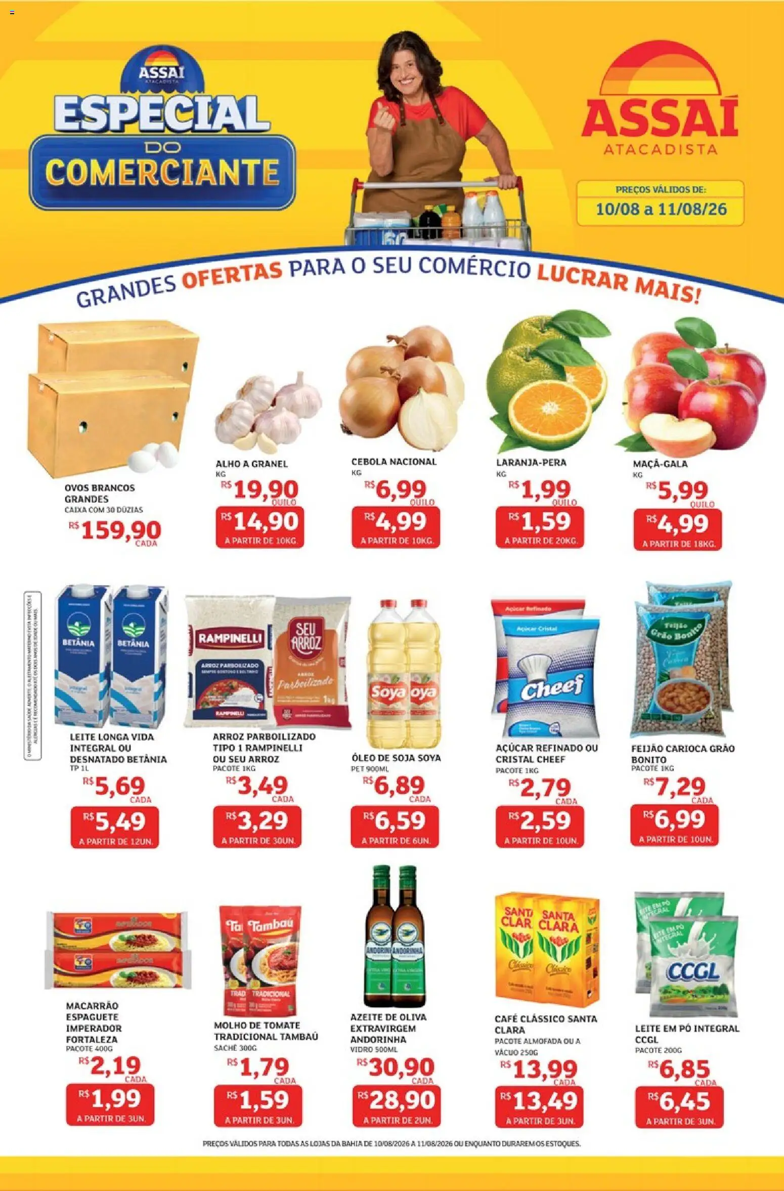 Pré-Visualização do folheto "Assaí Atacadista ofertas - BA" da loja Assaí Atacadista válido a partir de 10/08/2026
