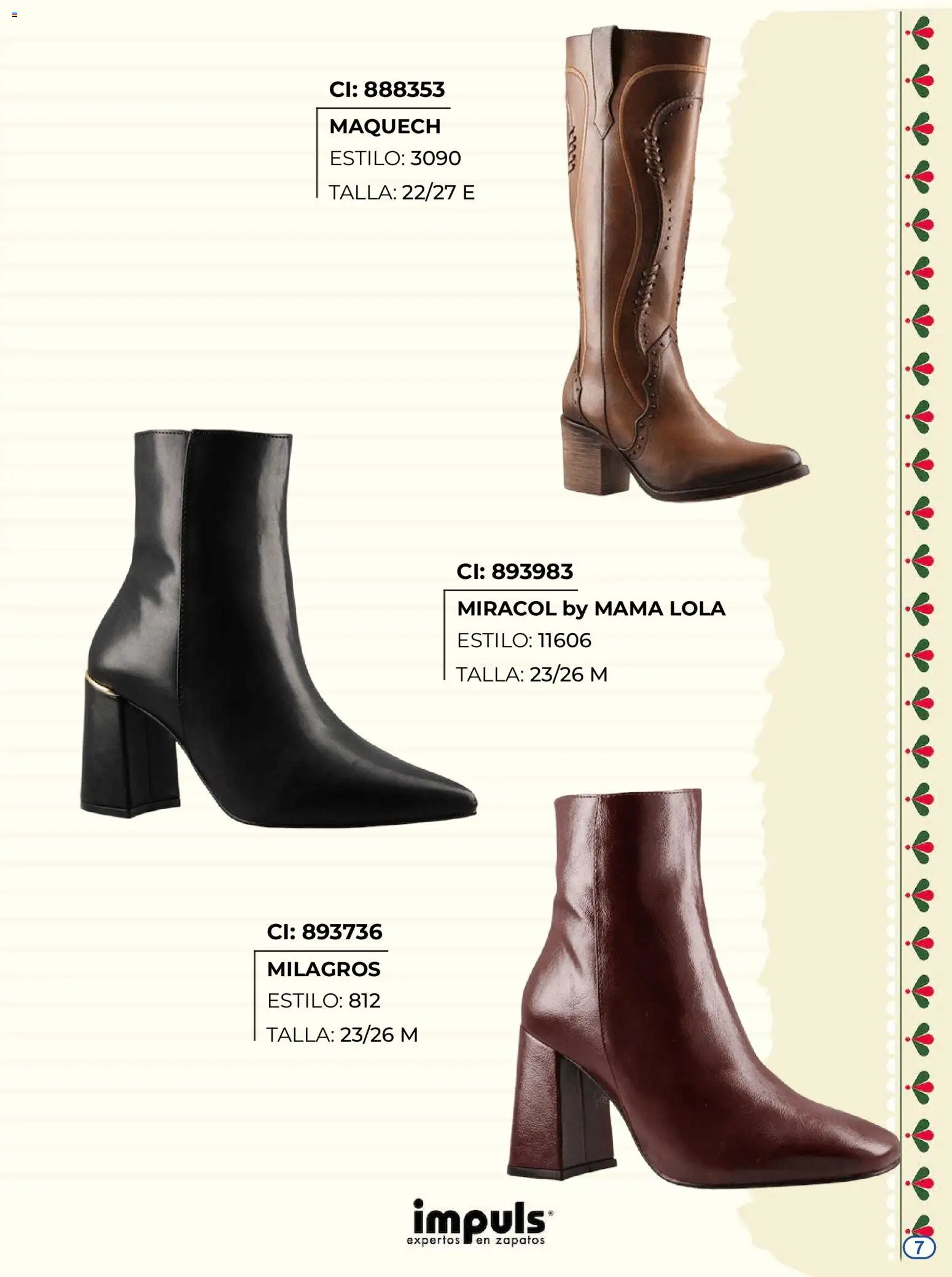 Vista previa las ofertas de la tienda Impuls - Impuls catálogo Botas desde el 27/08/2026 