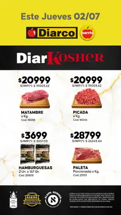 Vista previa del folleto de la tienda Diarco válido desde el 02/07/2026 
