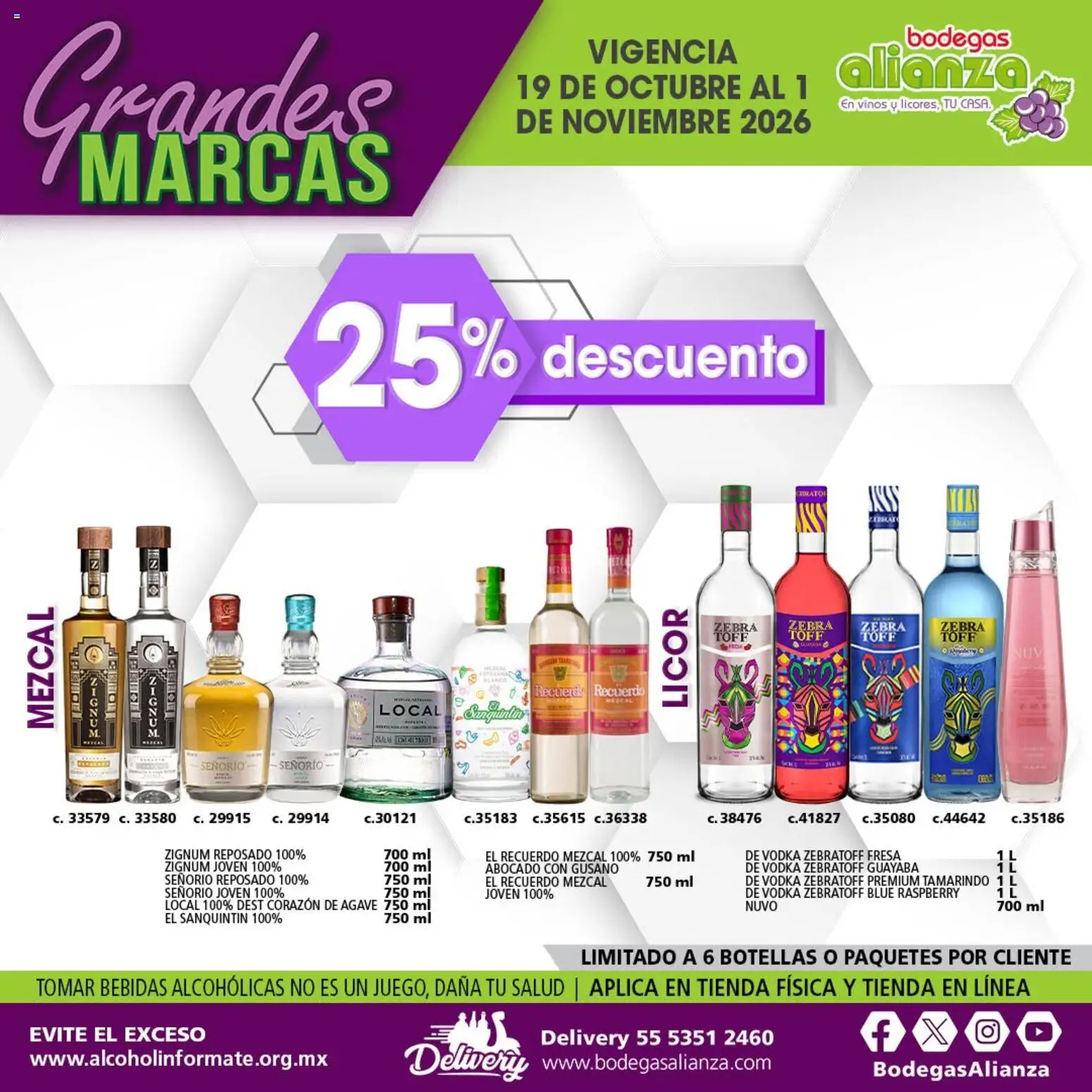Vista previa las ofertas de la tienda Bodegas Alianza - Bodegas Alianza catálogo Grandes Marcas desde el 19/10/2026 