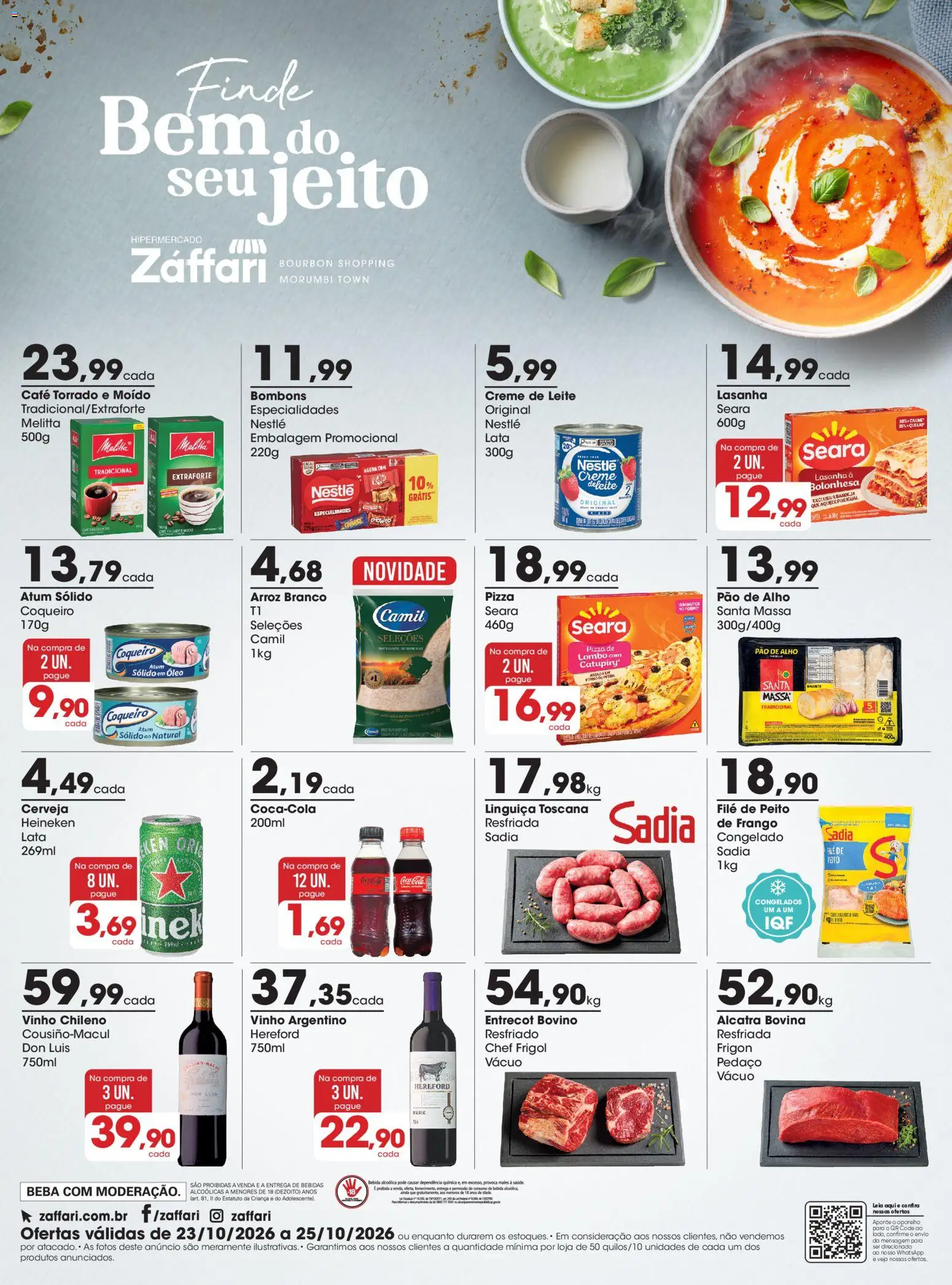 Pré-Visualização do folheto "Zaffari ofertas Final de Semana - SP" da loja Zaffari válido a partir de 23/10/2026