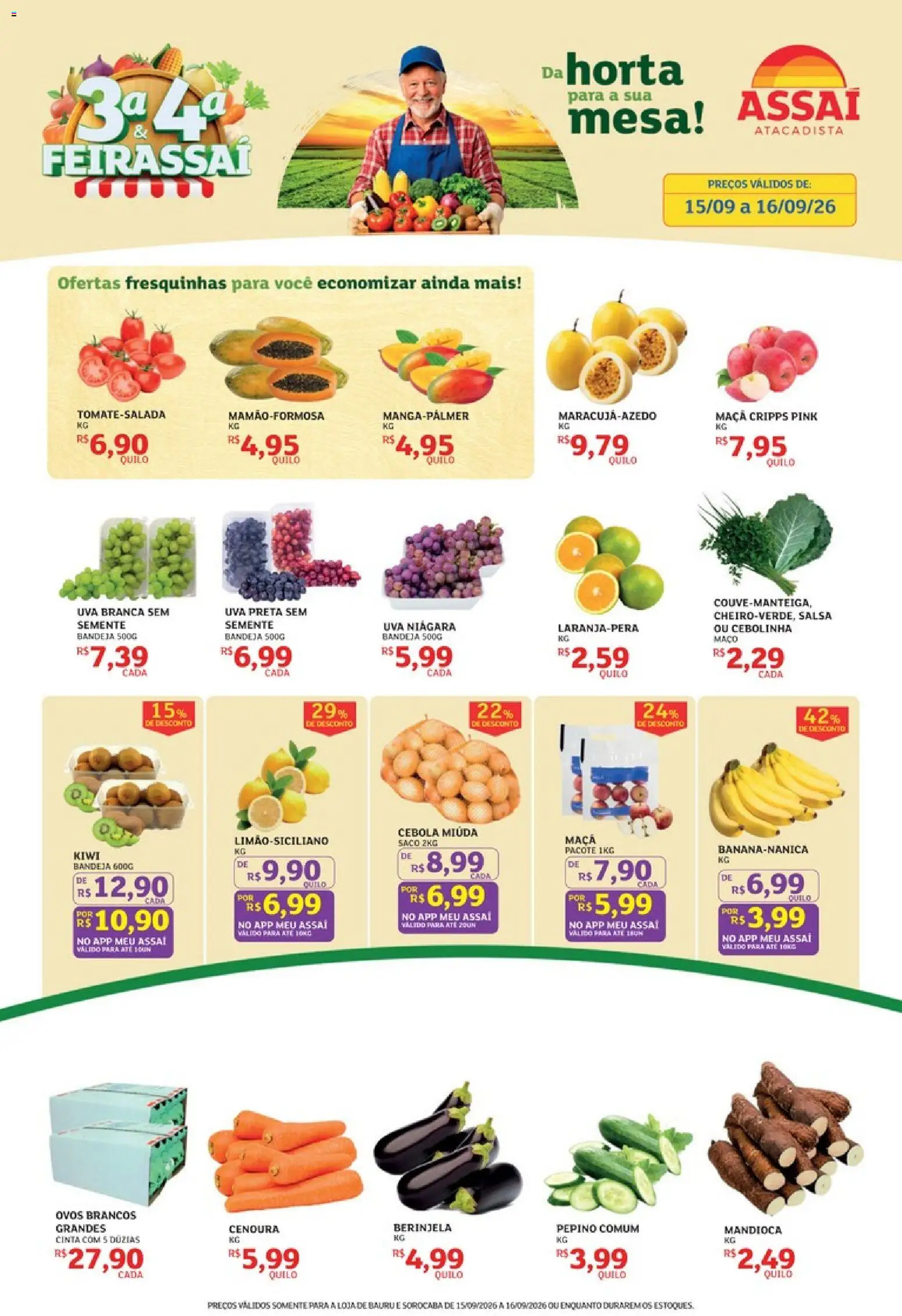 Pré-Visualização do folheto "Assaí Atacadista ofertas - SP" da loja Assaí Atacadista válido a partir de 15/09/2026