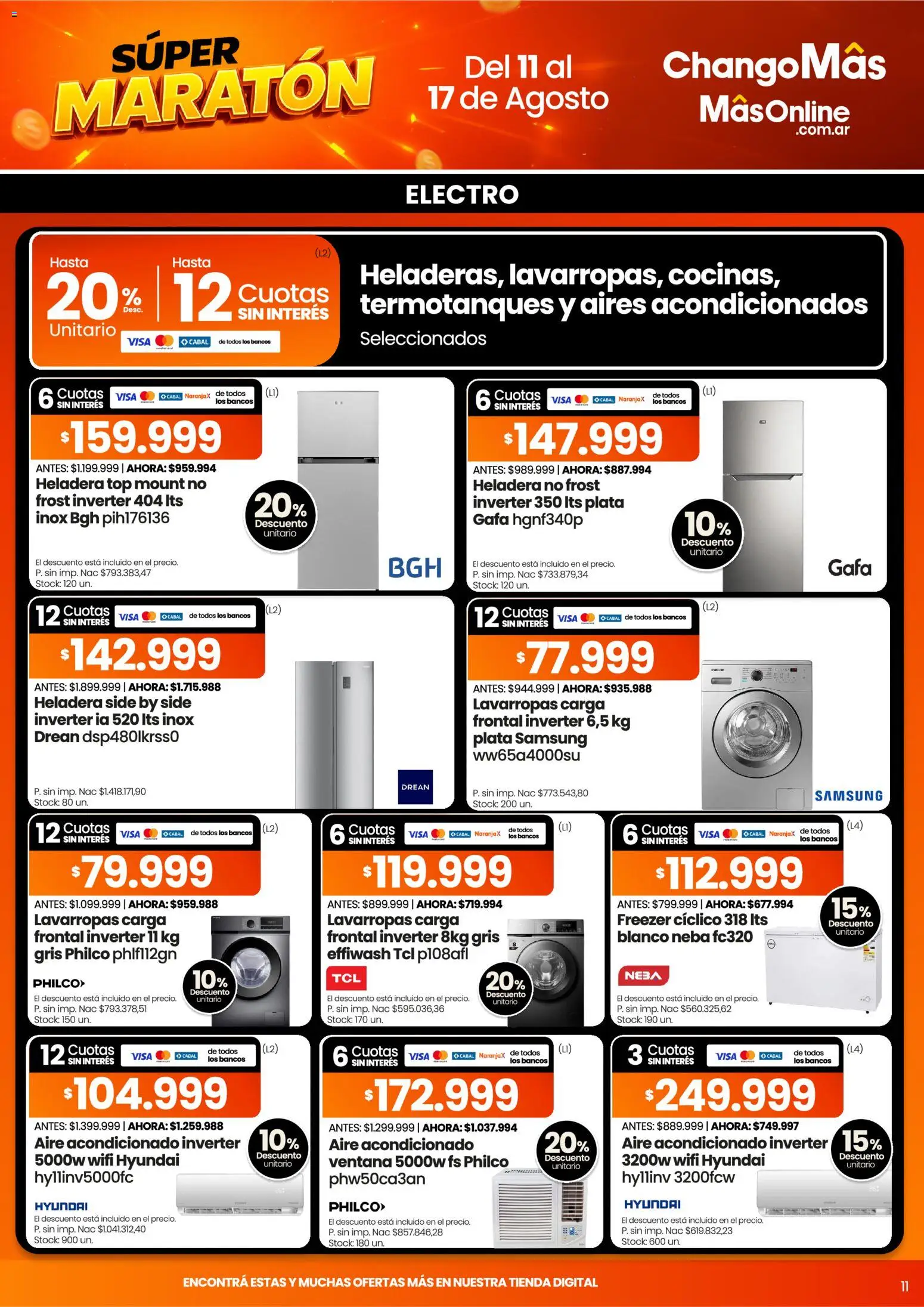 Vista previa del folleto de la tienda Changomas válido desde el 11/08/2026 