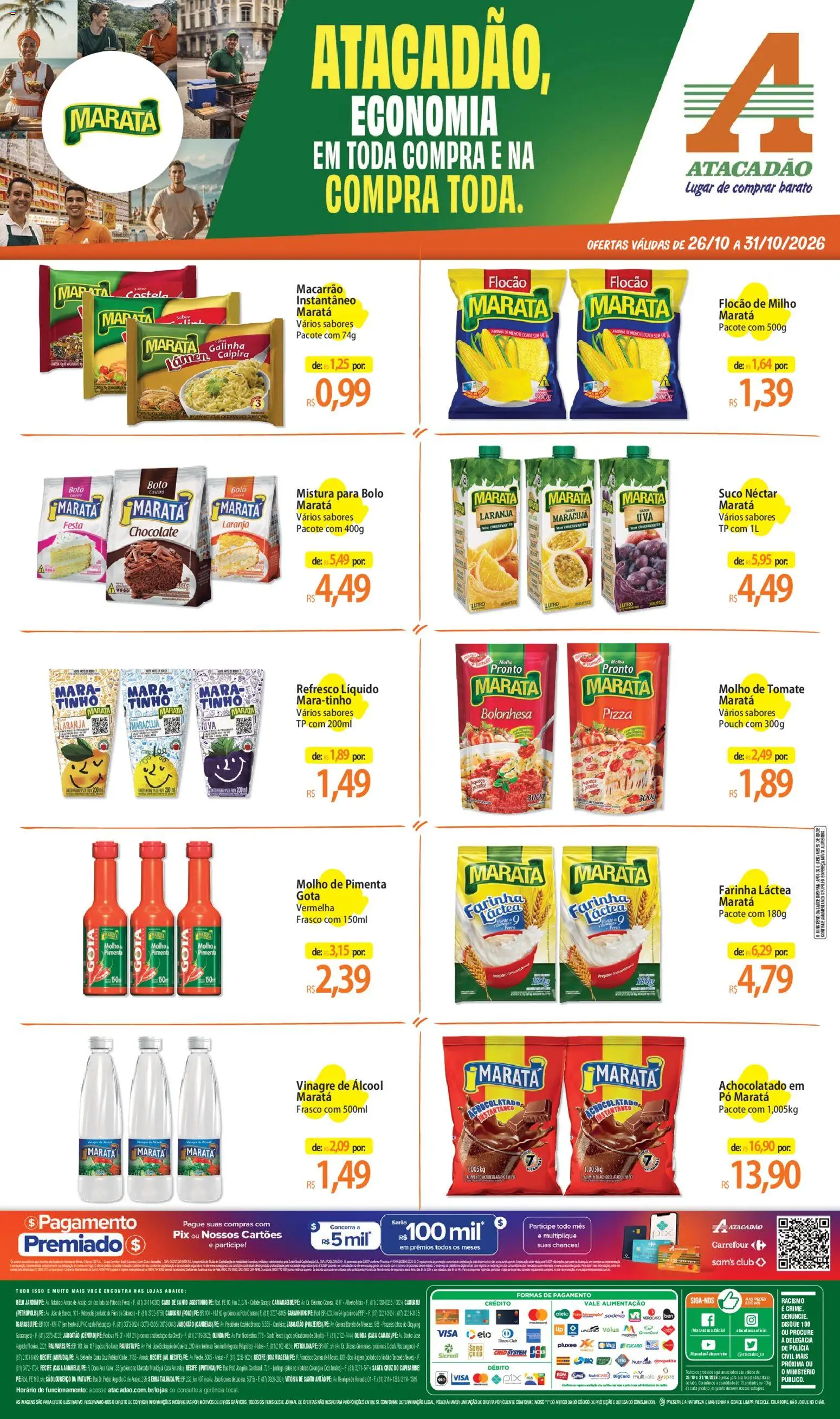 Pré-Visualização do folheto "Atacadão ofertas - PE" da loja Atacadão válido a partir de 26/10/2026