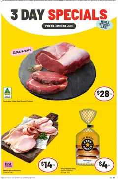 Preview of catalogue IGA -3 Day Specials - NT/WA from shop IGA valid 26/06/2026