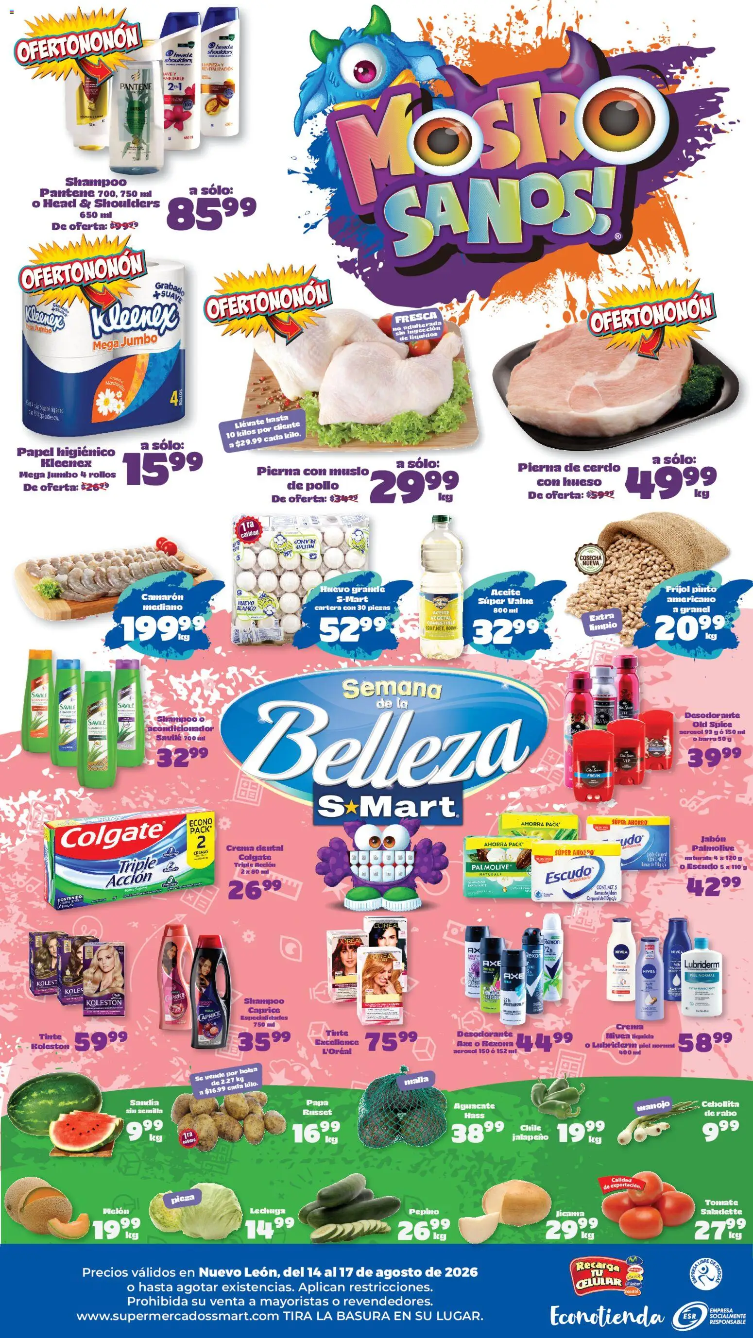 Vista previa las ofertas de la tienda S-Mart - S-Mart folleto Monterrey desde el 14/08/2026 