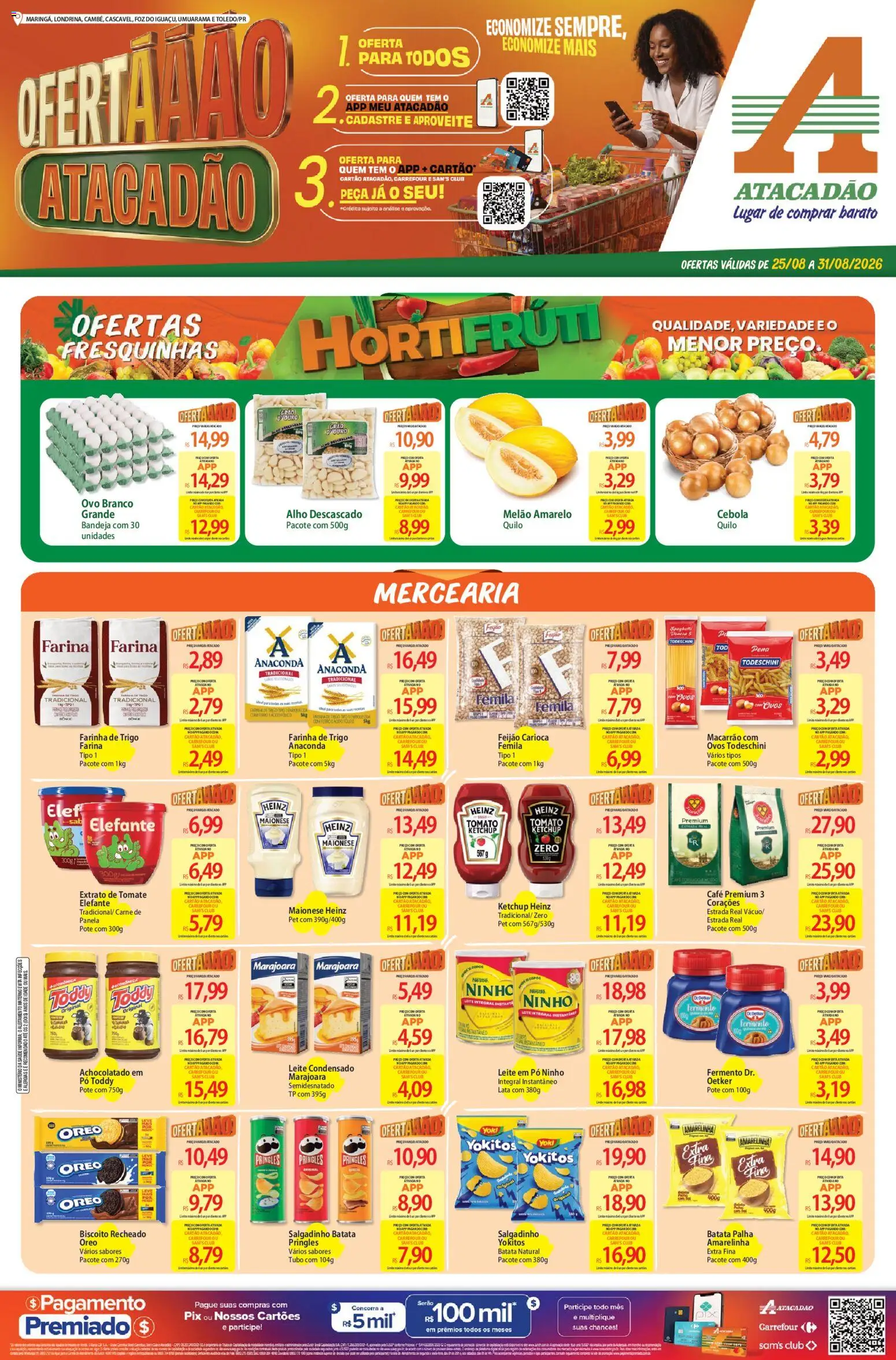Pré-Visualização do folheto "Atacadão ofertas - PR" da loja Atacadão válido a partir de 25/08/2026
