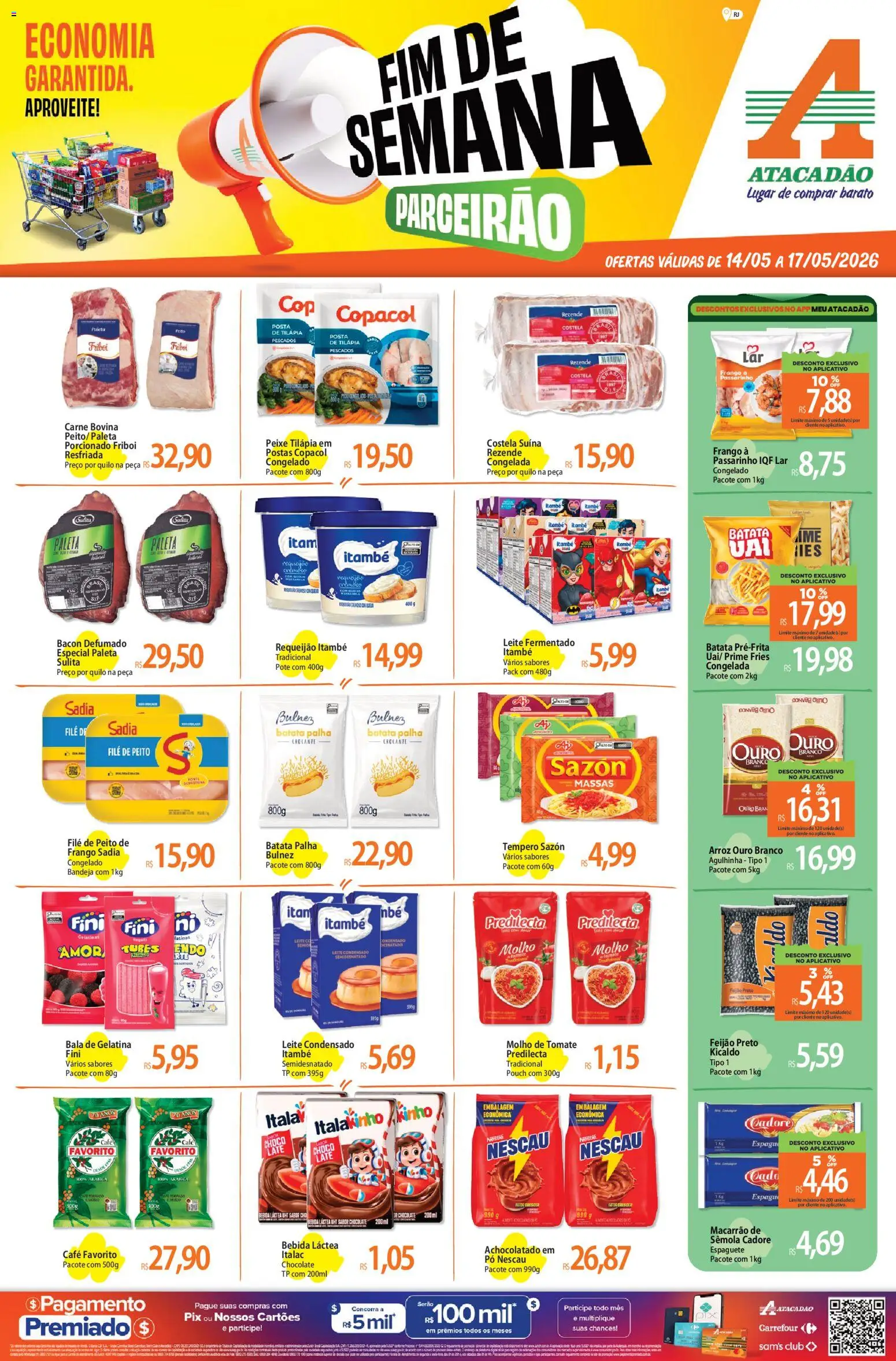 Pré-Visualização do folheto "Atacadão ofertas - RJ" da loja Atacadão válido a partir de 14/05/2026