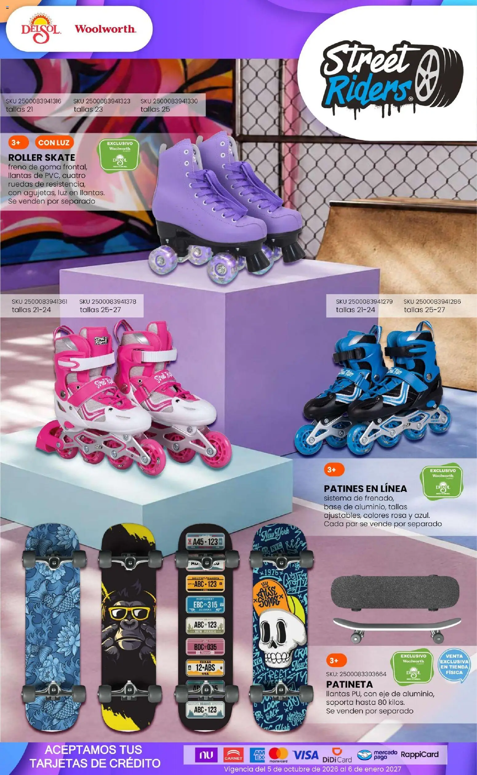 Vista previa las ofertas de la tienda Del Sol y Woolworth - Del Sol y Woolworth catálogo El Castillo del Juguete desde el 01/10/2026 