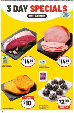 Preview of catalogue 3 Day Specials VIC from shop IGA valid 08/05/2026