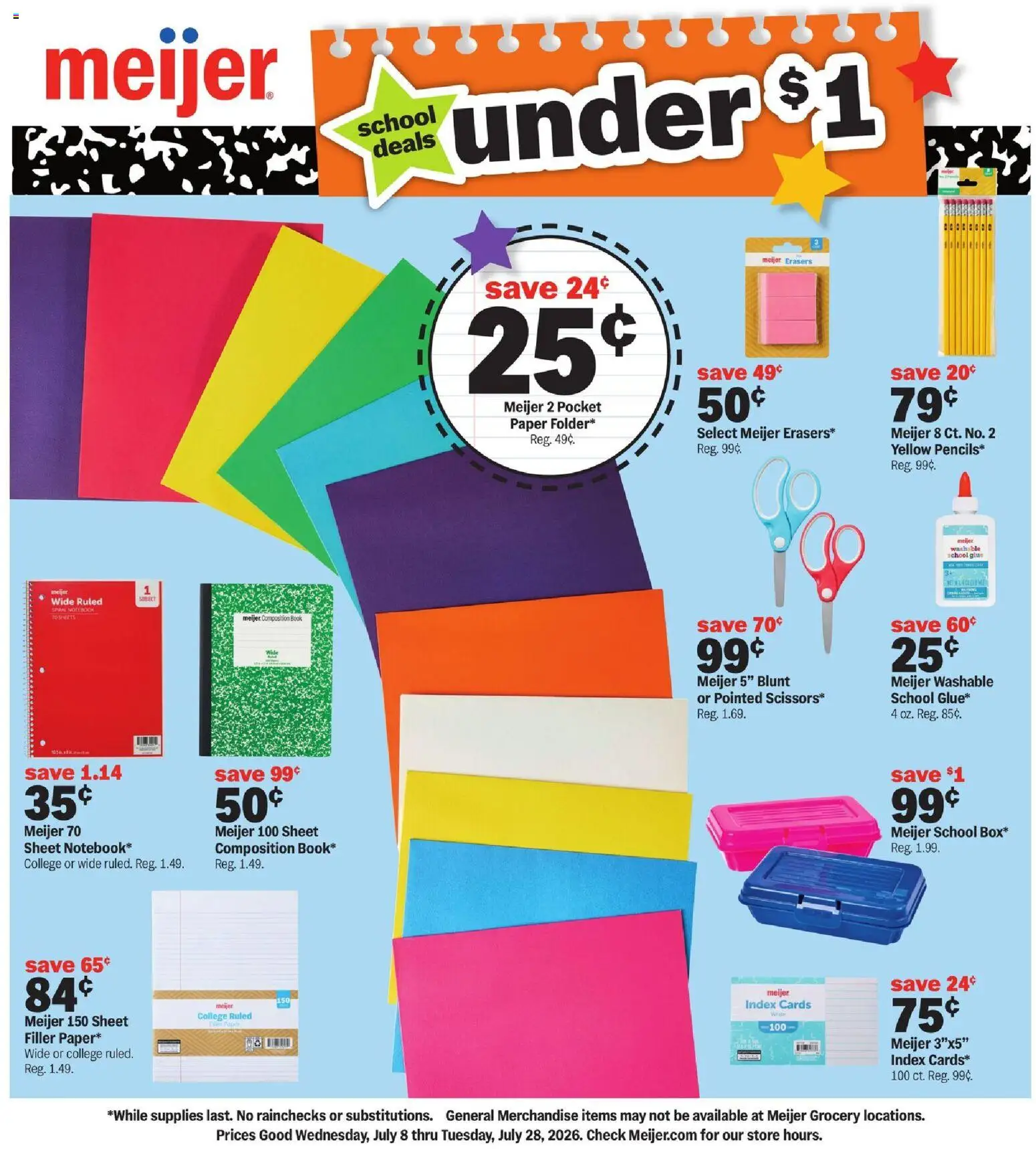 Ad Preview of Meijer Meijer Back to School Deals from 07/08/2026
