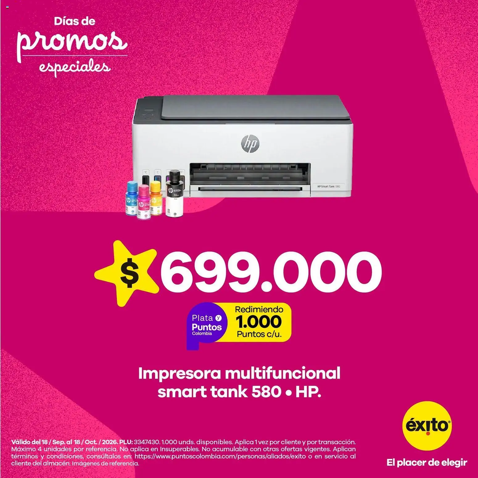  Vista previa del prospecto Éxito catálogo Promos del almacen Éxito válida del 18/09/2026 al 18/10/2026 - Impresora