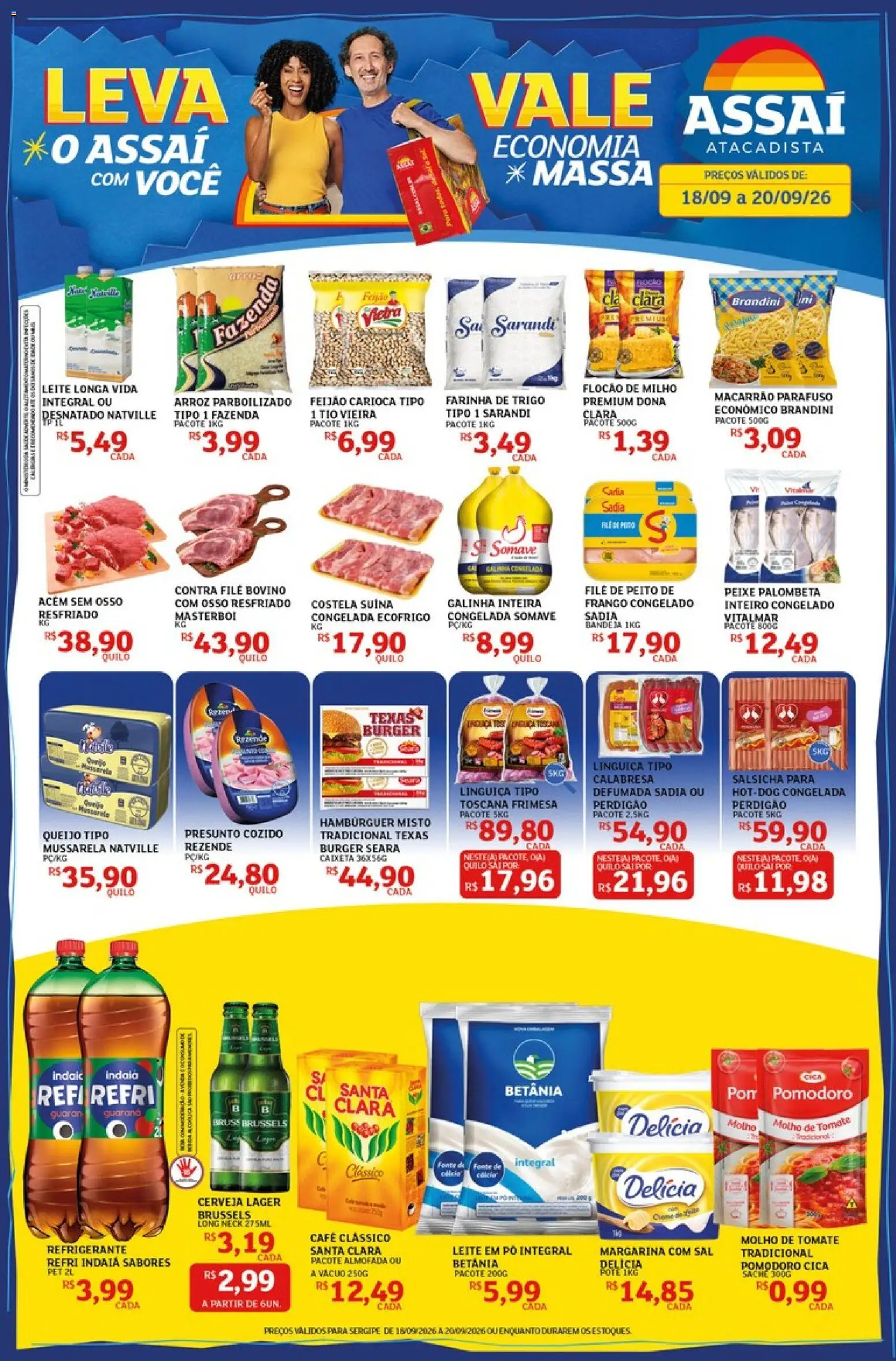 Pré-Visualização do folheto "Assaí Atacadista ofertas - SE" da loja Assaí Atacadista válido a partir de 18/09/2026