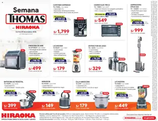 Vista previa de Catálogo Hiraoka - Semana Thomas de la tienda Hiraoka válido desde 16/10/2026