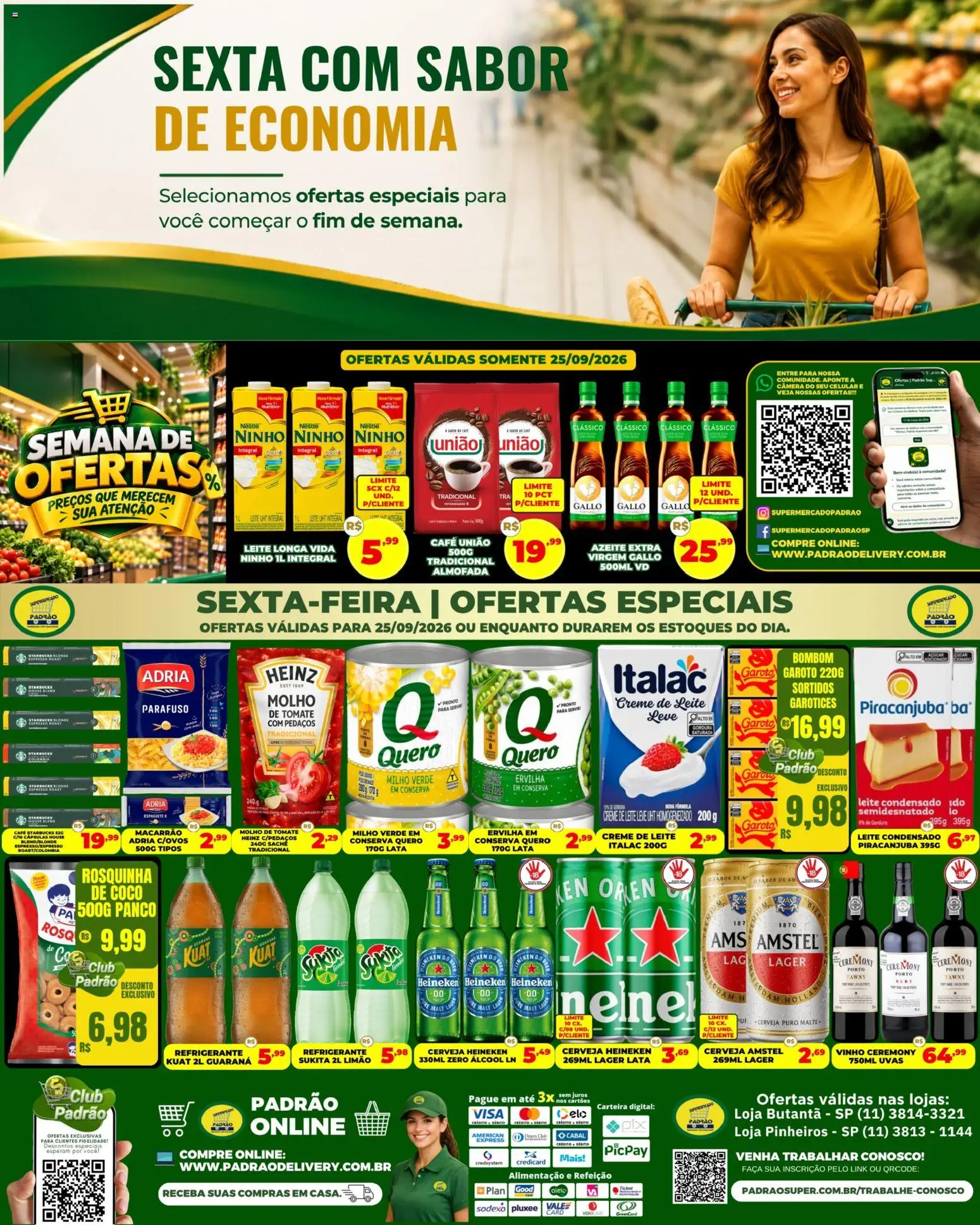 Pré-Visualização do folheto "Supermercado Padrão ofertas Sexta Imbatível" da loja Supermercado Padrão válido a partir de 25/09/2026